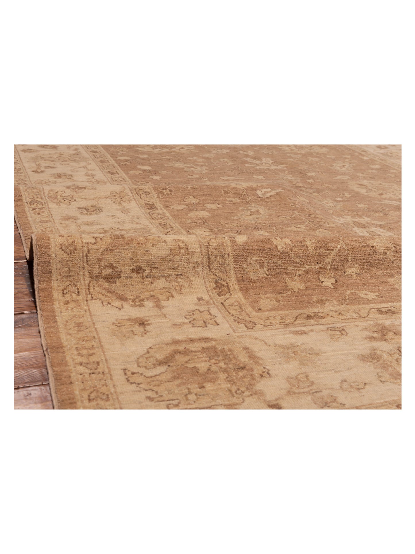 Laila 115189 Brown Ivory 5.9x7.8 Hand Knotted Rug