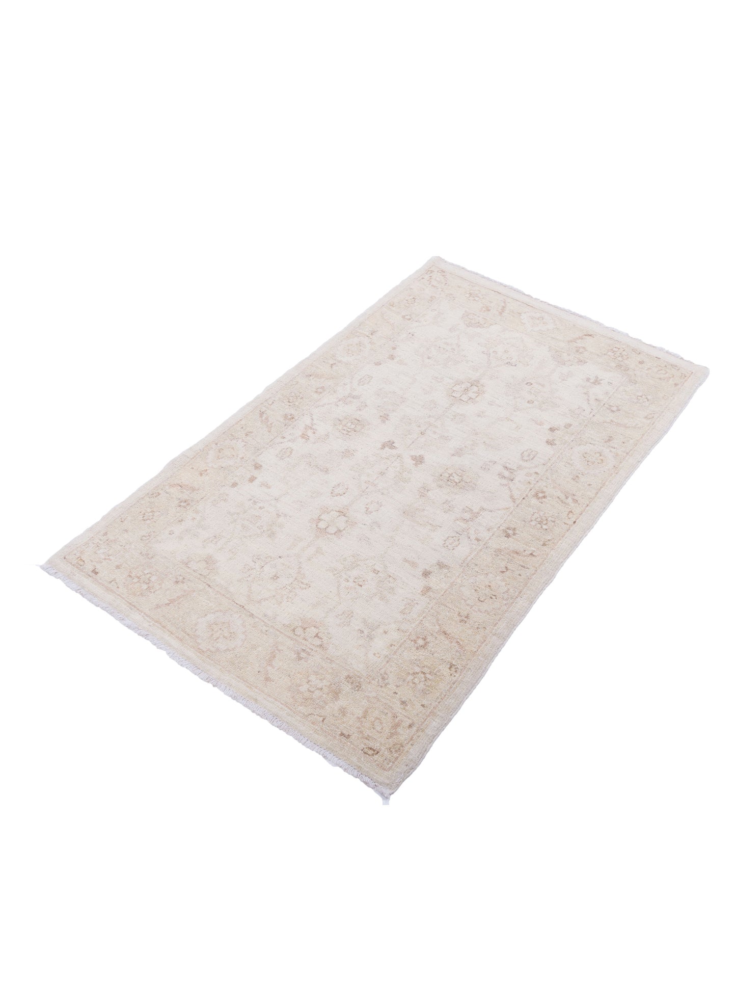 Laila 115219 Ivory Ivory 2.6x3.11 Hand Knotted Rug