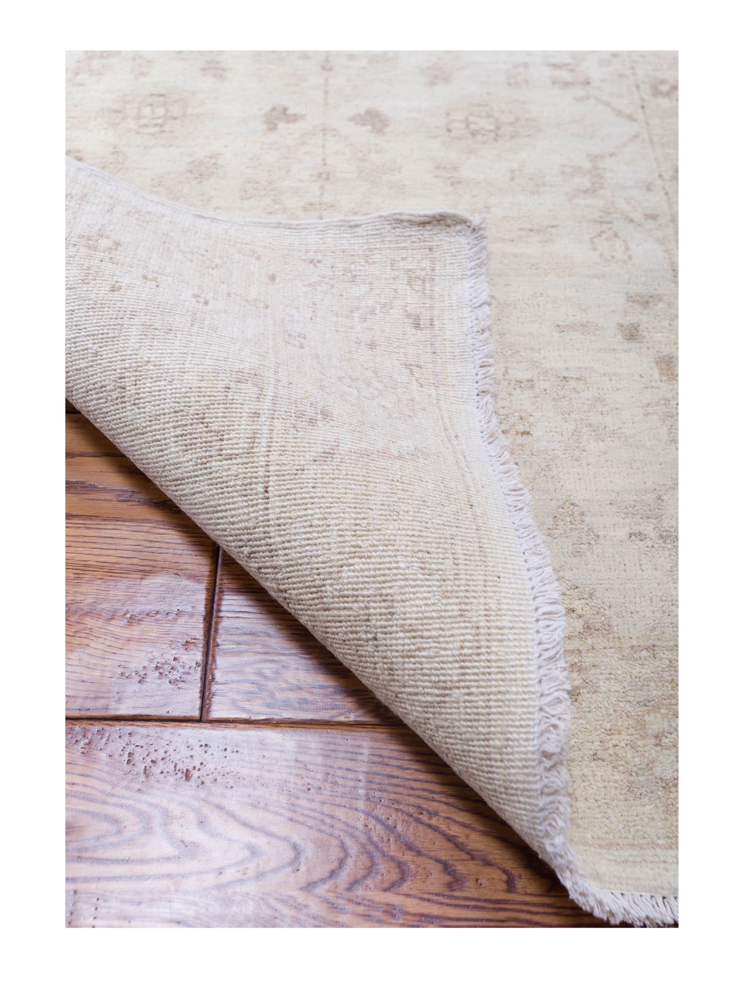 Laila 115219 Ivory Ivory 2.6x3.11 Hand Knotted Rug