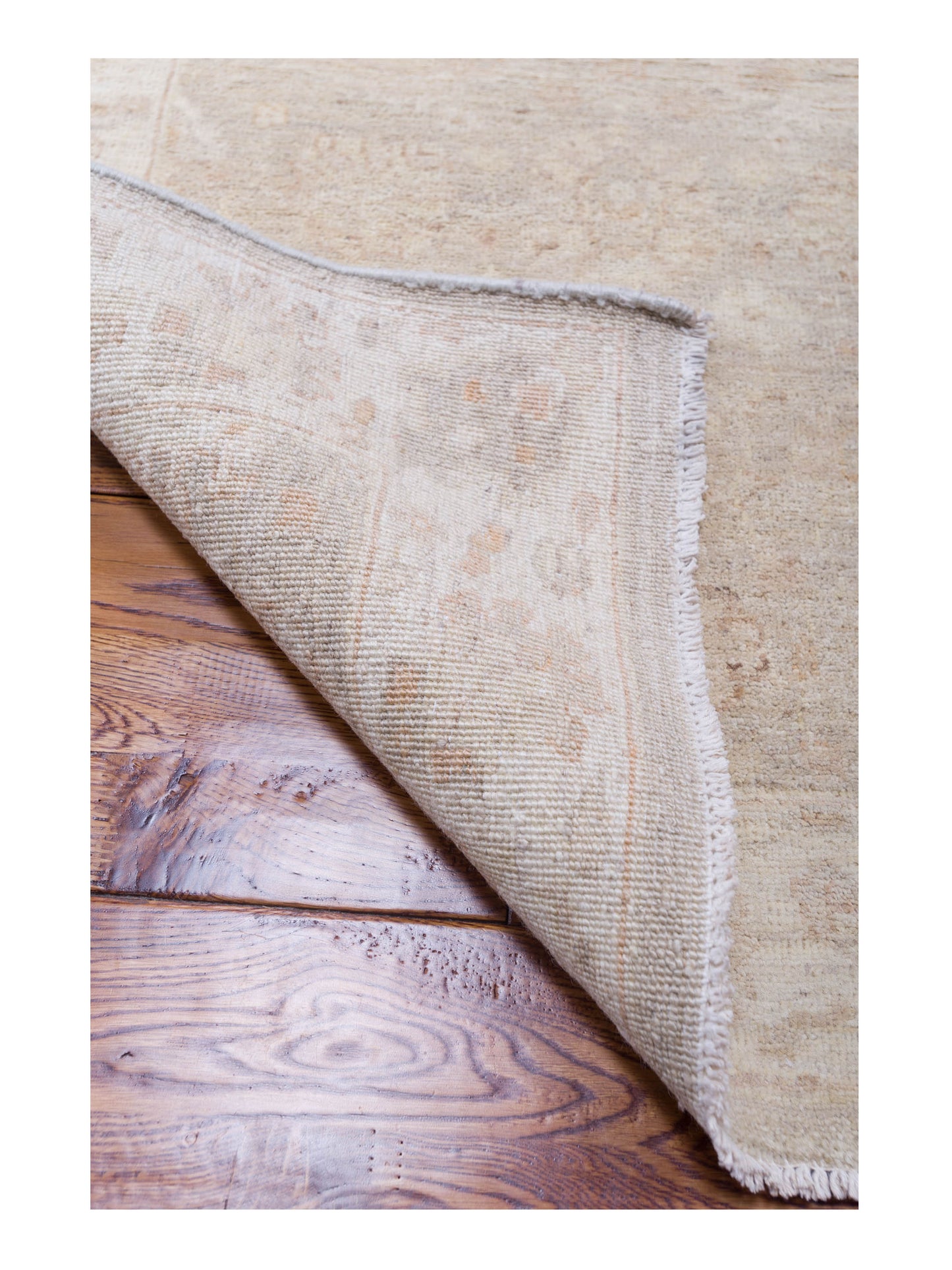 Laila 115255 Light Brown Beige 2.10x4.4 Hand Knotted Rug