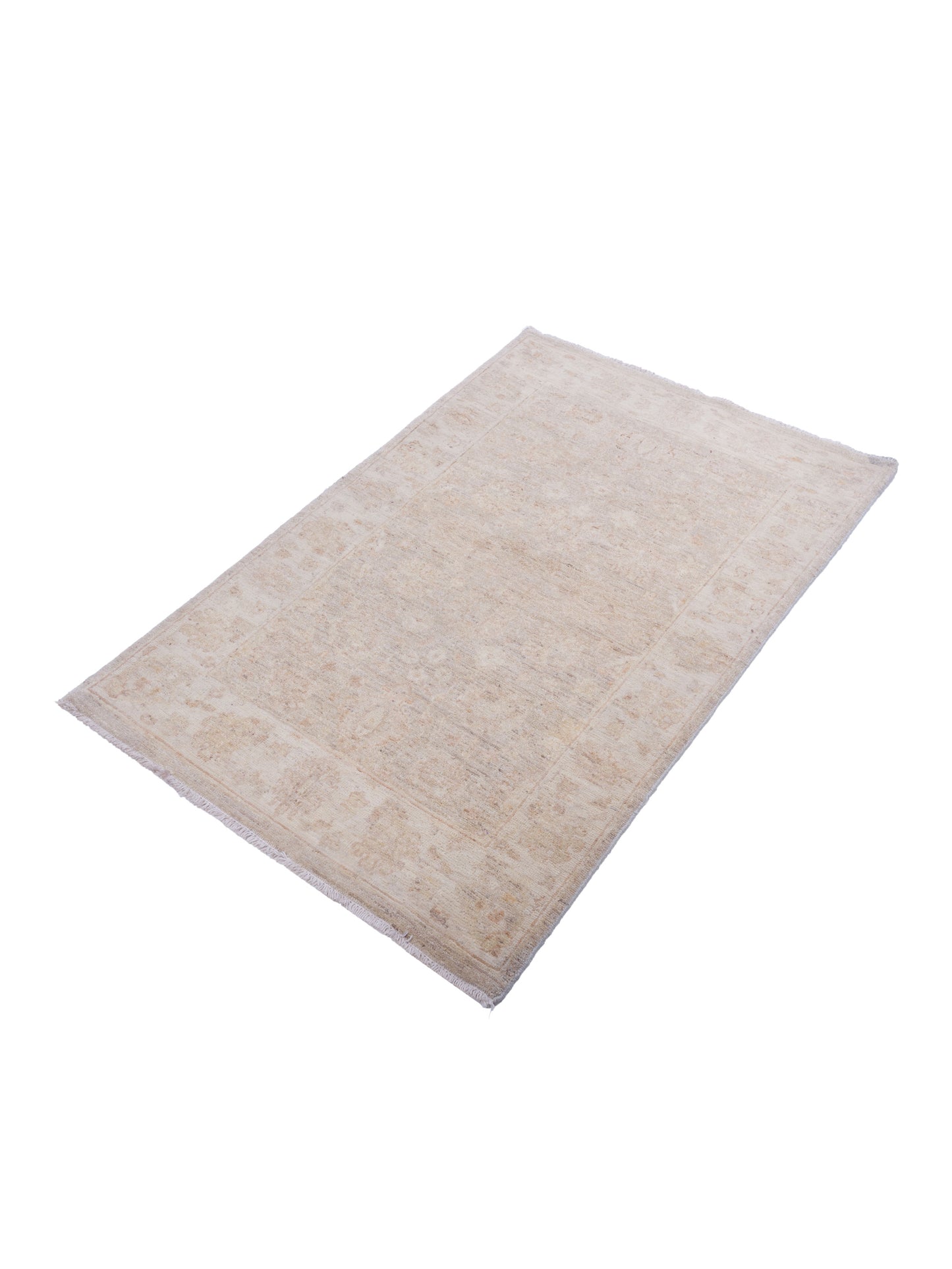 Laila 115255 Light Brown Beige 2.10x4.4 Hand Knotted Rug