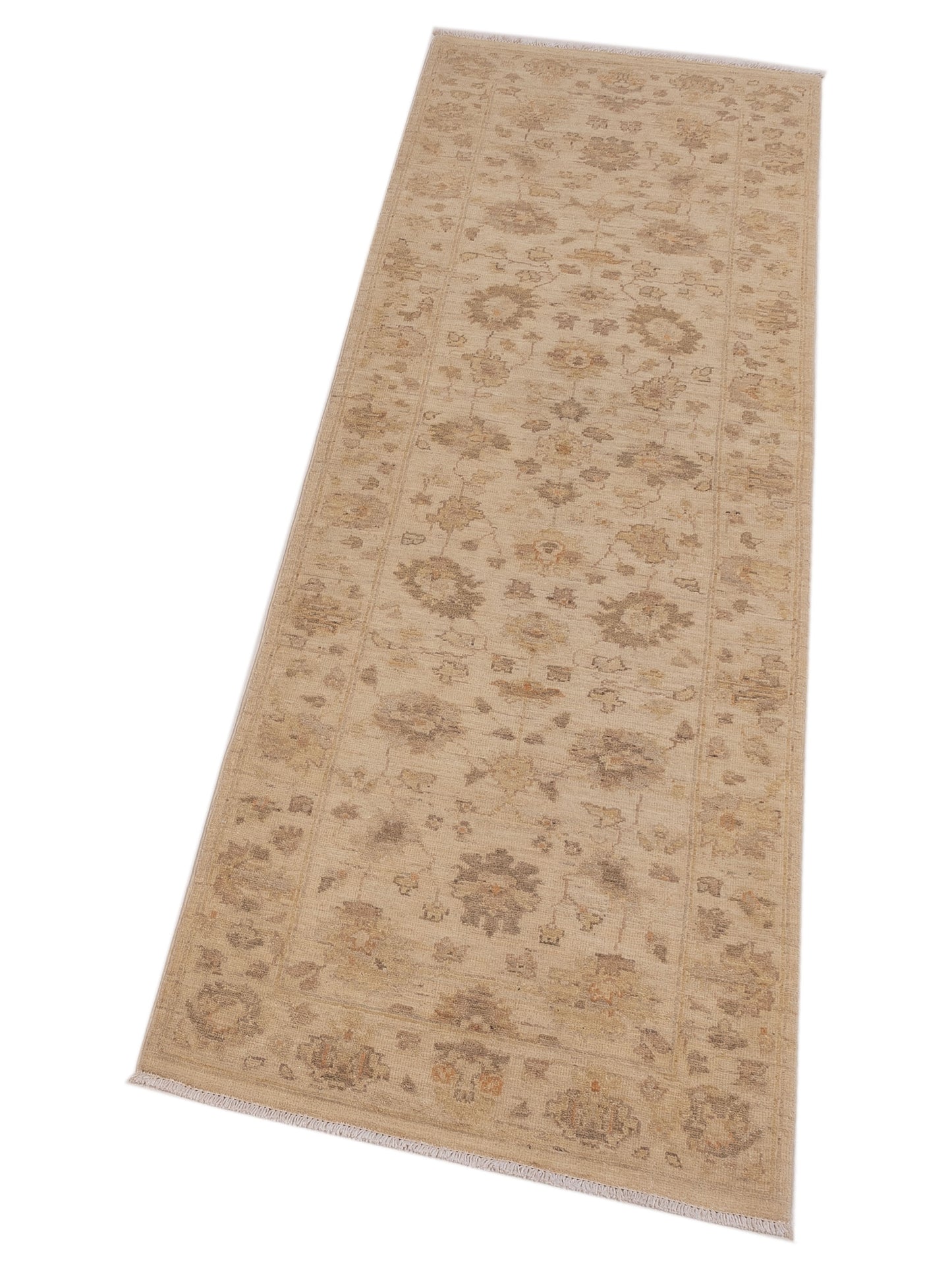 Laila 115265 Ivory Ivory 2.7x8 Hand Knotted Rug