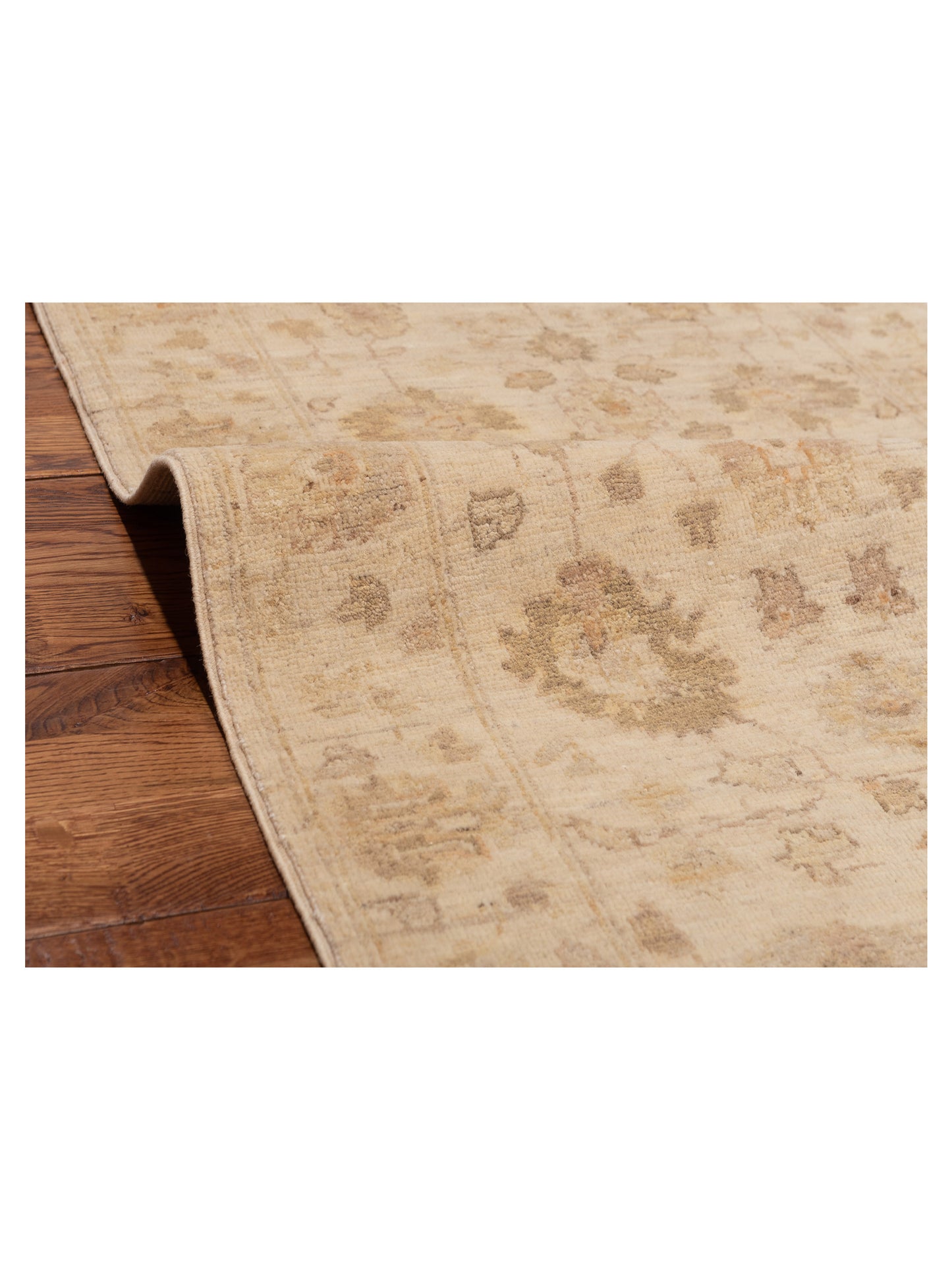 Laila 115265 Ivory Ivory 2.7x8 Hand Knotted Rug