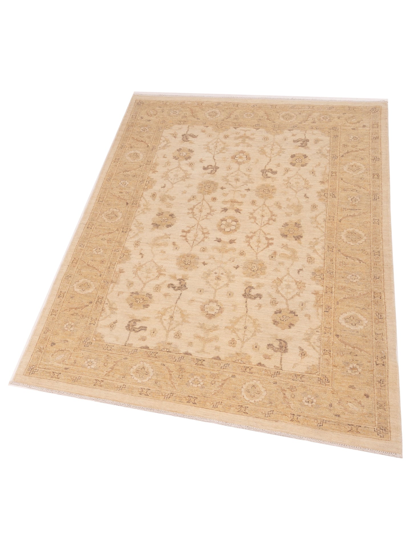 Laila 115274 Ivory Gold 4.5x6.5 Hand Knotted Rug