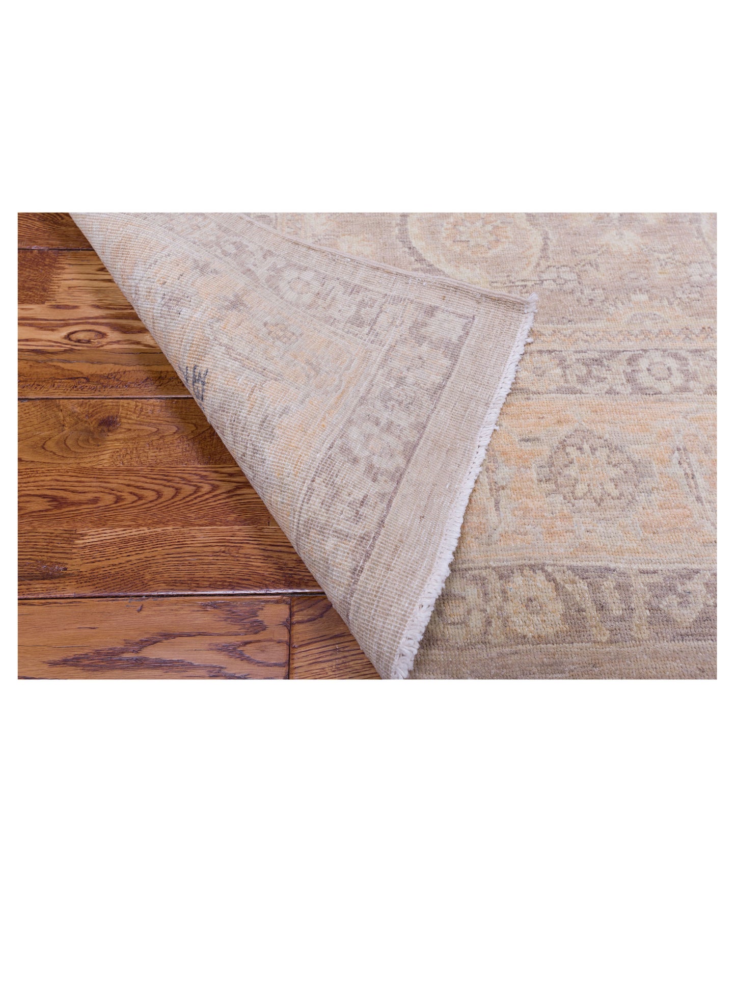 Laila 115285 Brown Gold 8x10 Hand Knotted Rug