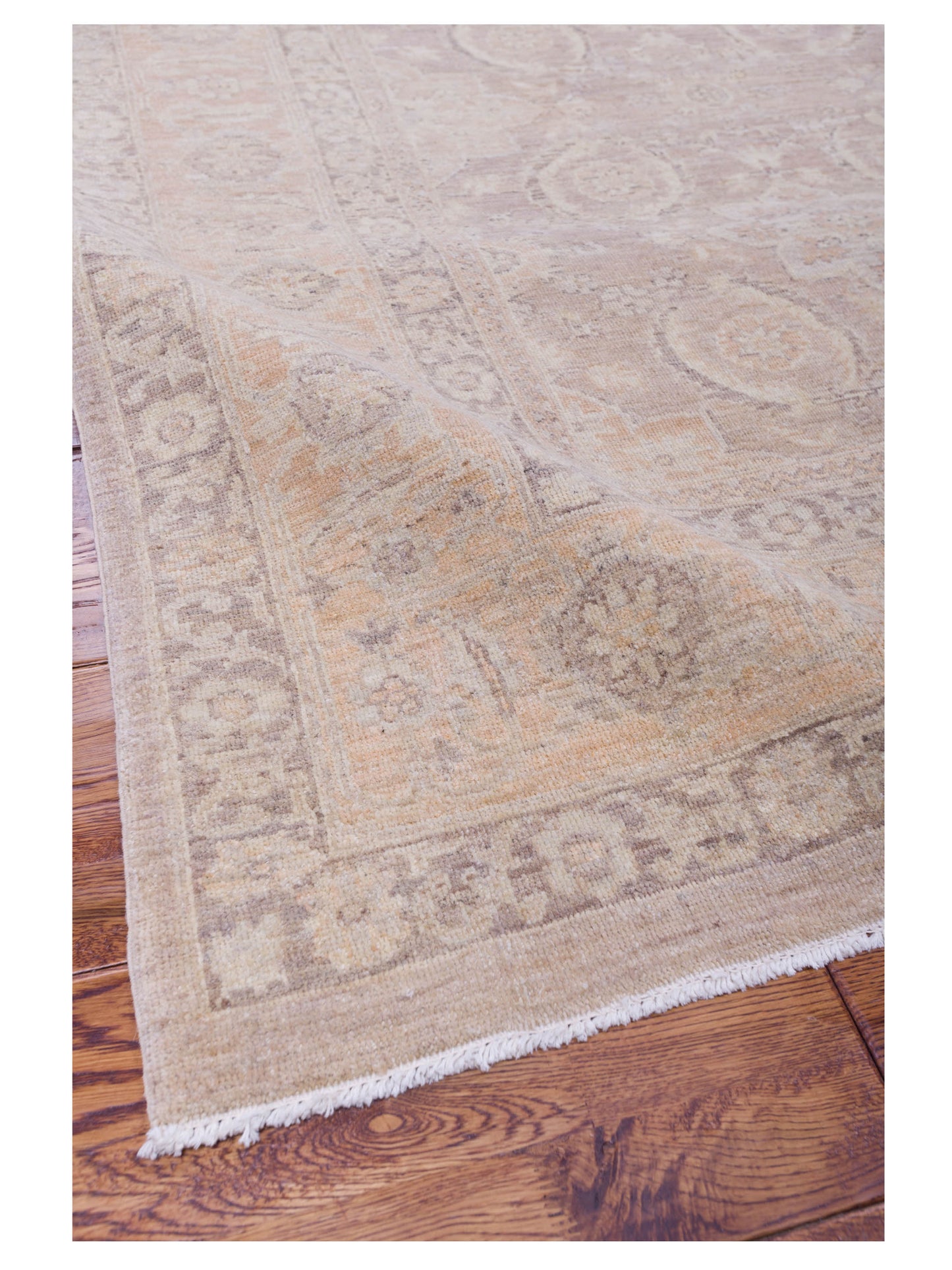 Laila 115285 Brown Gold 8x10 Hand Knotted Rug