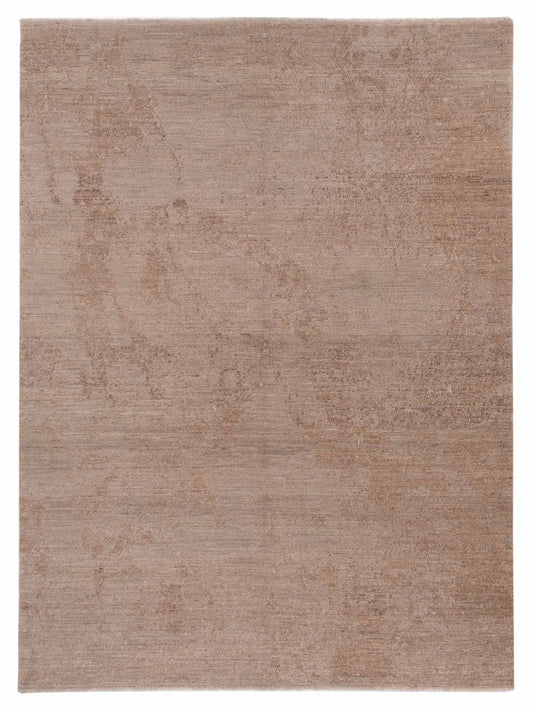 Defne Kathy Silver Brown  6.2x8.10 Hand Knotted Rug