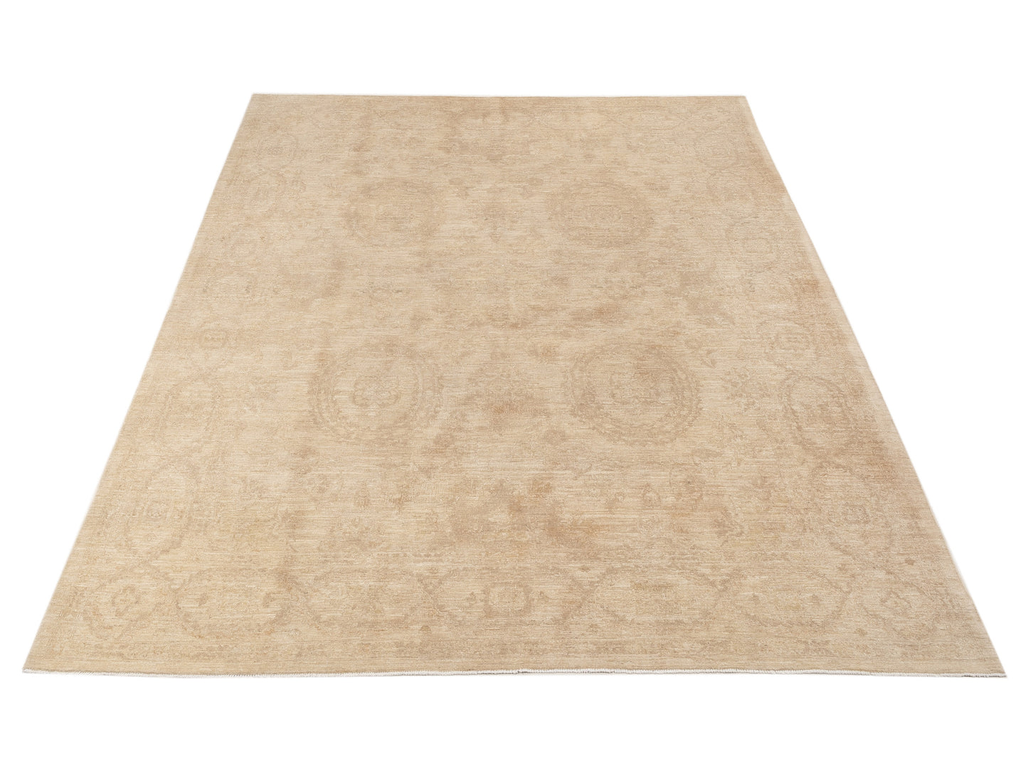 Sultan 115380 Beige Brown 9x11.6 Hand Knotted Rug