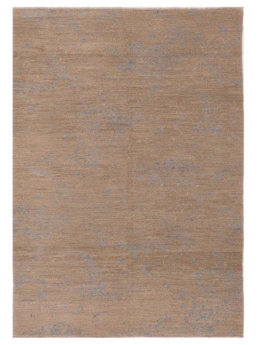 Defne Alexa Silver Ice Blue 6.3x8.11  Hand Knotted Rug
