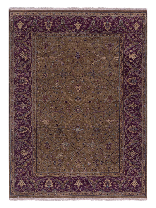 Rajpur Platinum  Brown Plum Traditional