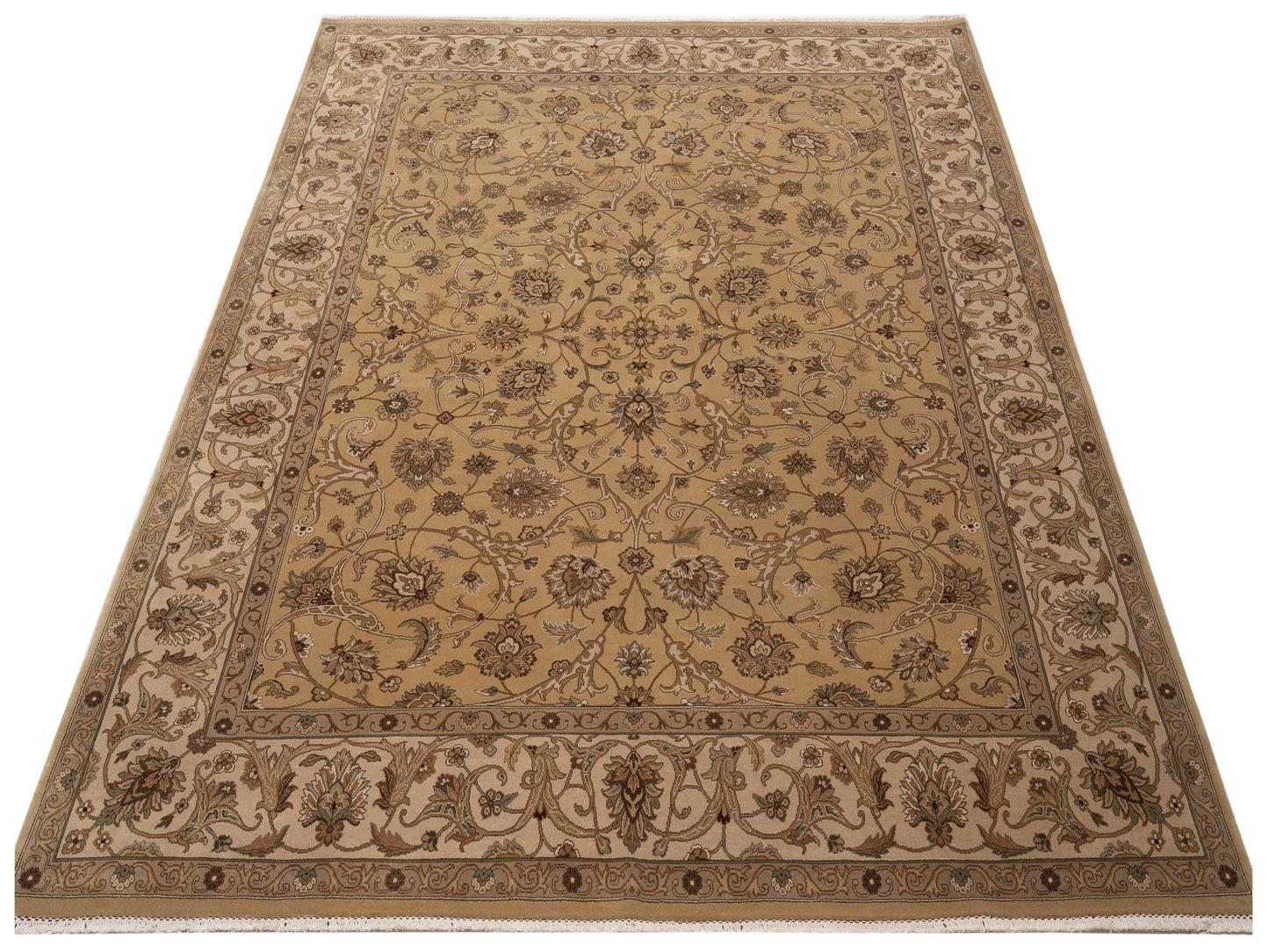 Empire 115654 Gold Ivory 8.1x10 Hand Knotted Rug