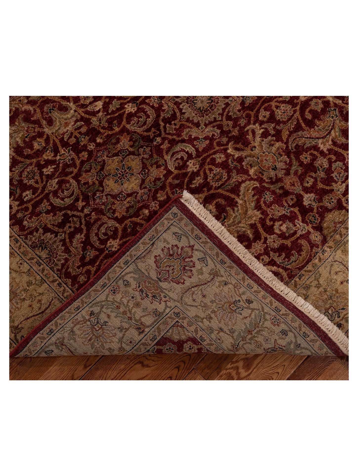 Platinum 115665 Red Beige 6.1x9 Hand Knotted Rug