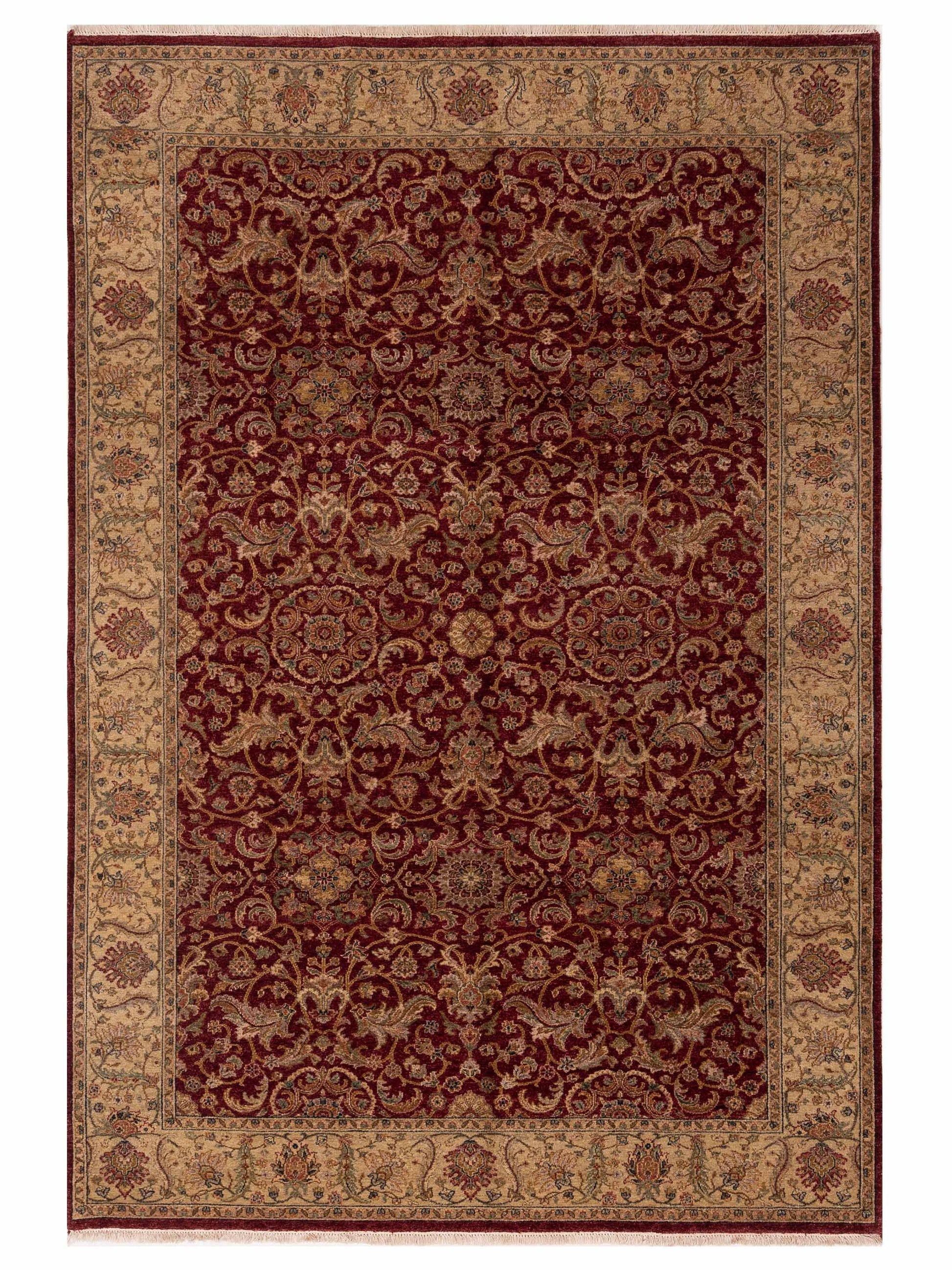 Rajpur Platinum  Red Beige Traditional