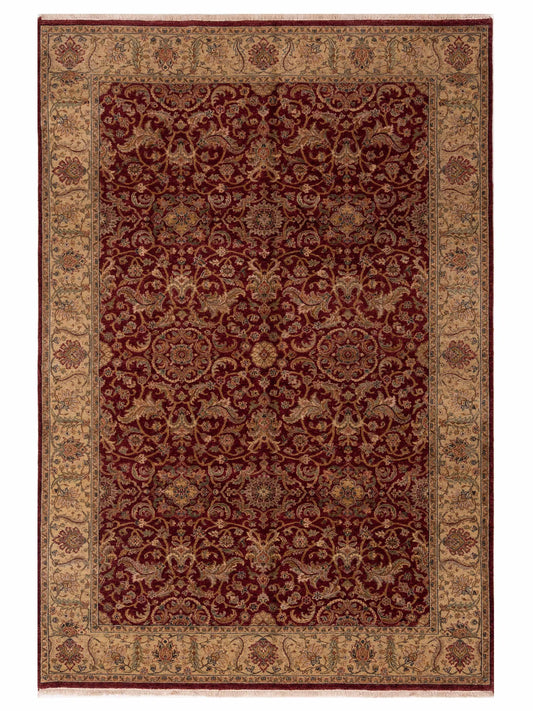 Rajpur Platinum  Red Beige Traditional