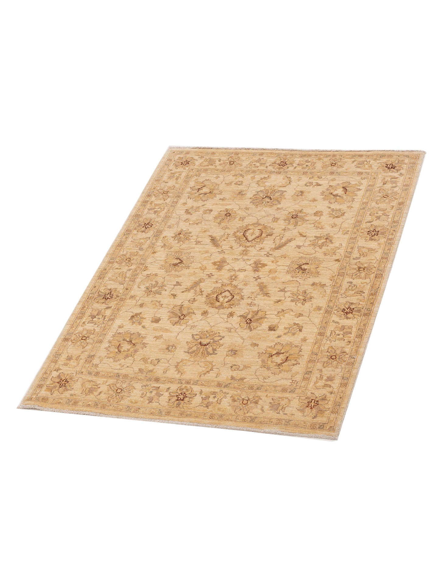 Sultan 116825 Ivory Ivory 4.1x5.5 Hand Knotted Rug