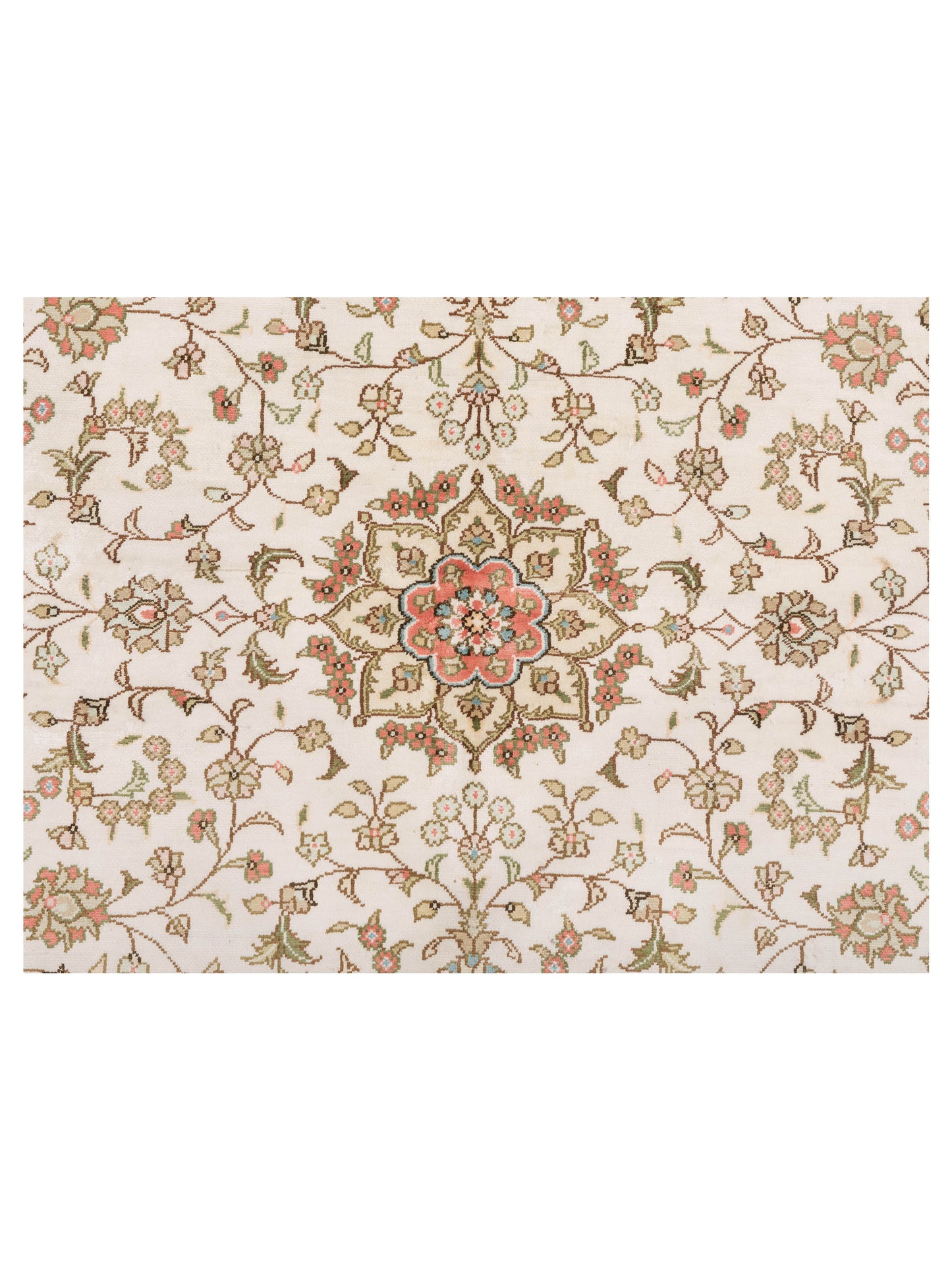 Elegance 117991 Ivory Ivory 4x4.1 Hand Knotted Rug