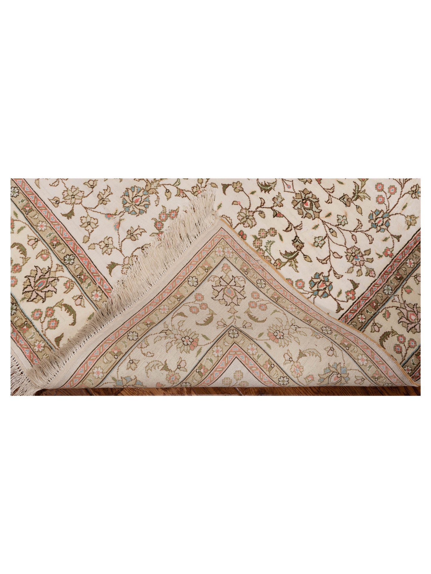 Elegance 117991 Ivory Ivory 4x4.1 Hand Knotted Rug