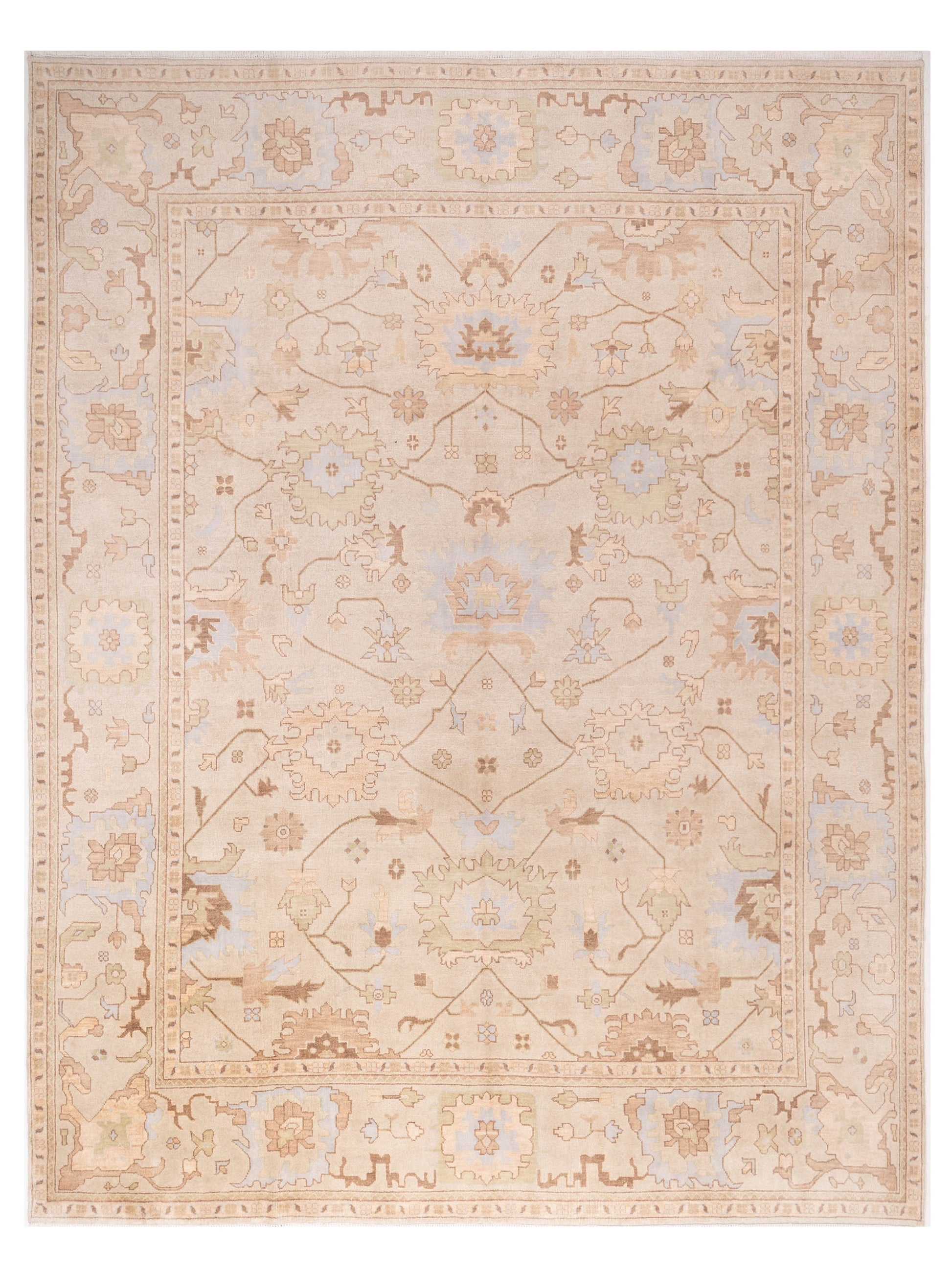 Rajpur Oushak Shah  Beige Beige Traditional