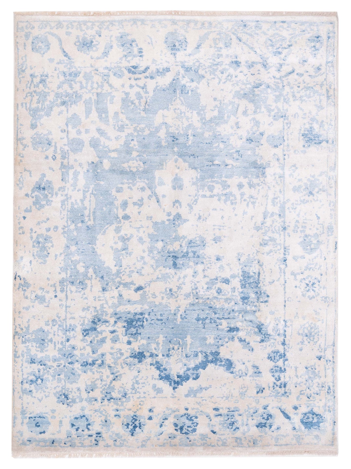 Siena Tibetino  Ivory Blue Contemporary