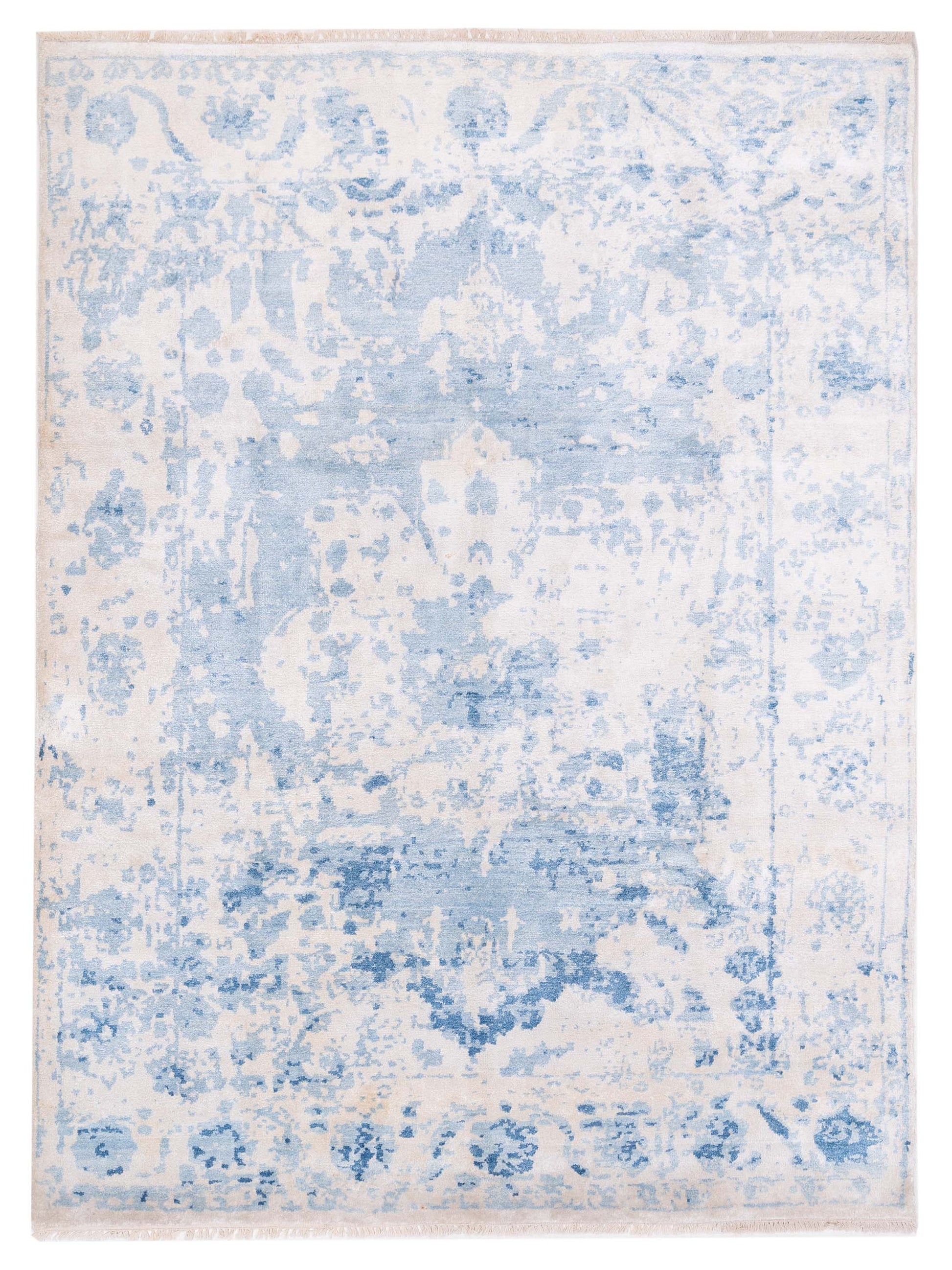 Siena Tibetino  Ivory Blue Contemporary