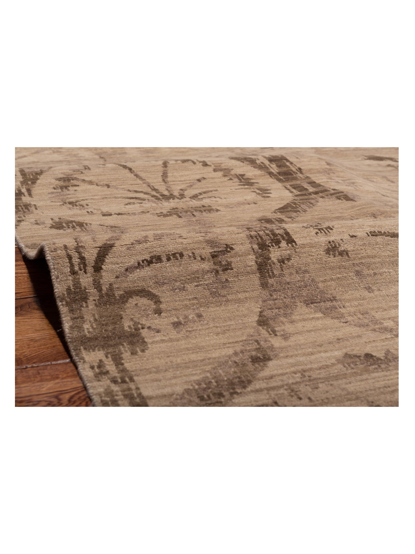 Tibetino 119799 Beige Brown 8x10 Hand Knotted Rug