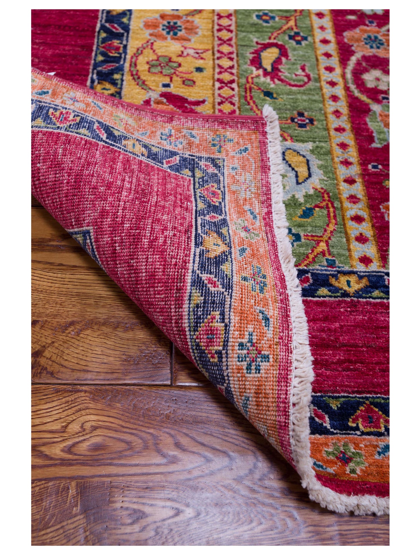 Shawl 119978 Multi 4.5x10 Hand Knotted Rug