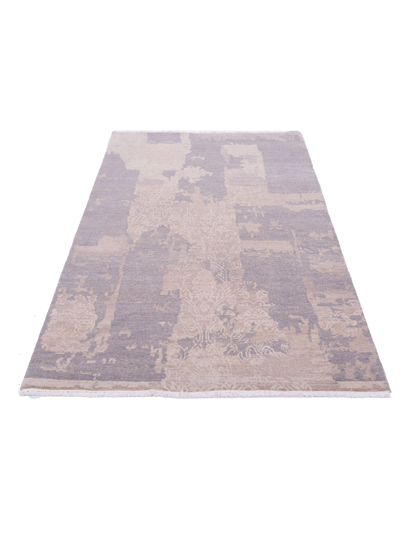 Tibetino 120216 Gray 3.11x6.1 Hand Knotted Rug