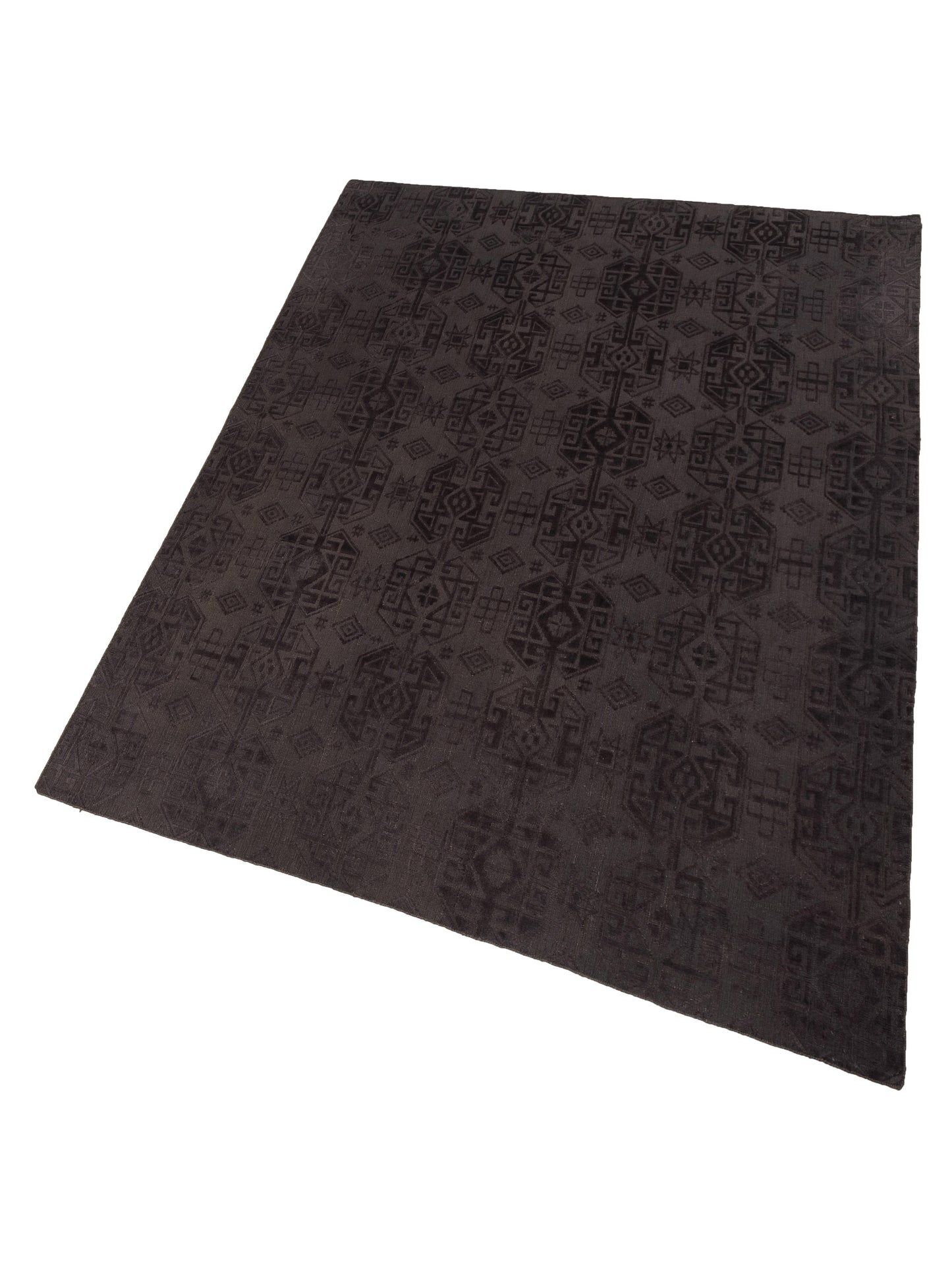Himalayan 120374 Dark Brown 9x12 Hand Knotted Rug