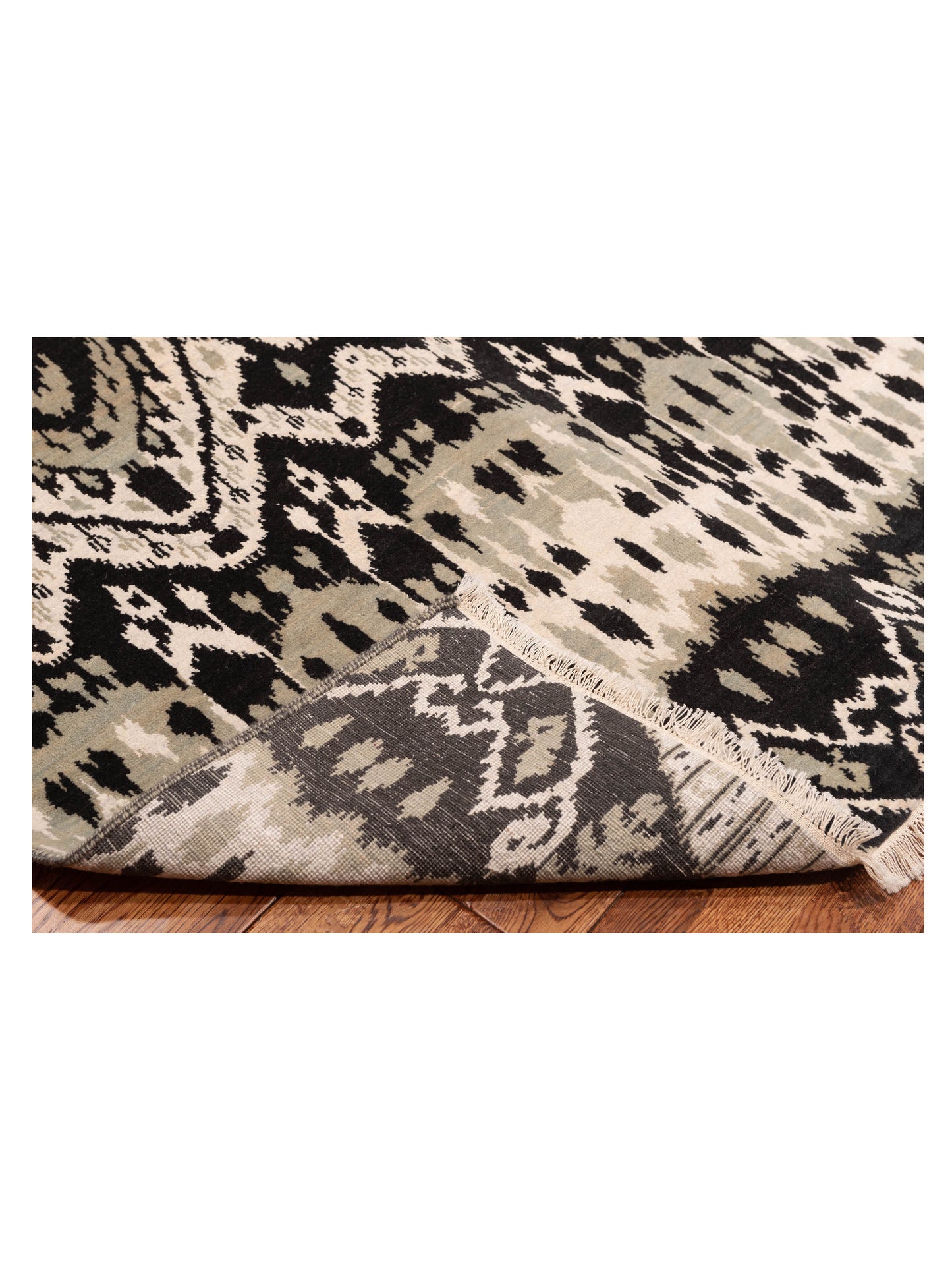 Sterling 120465 Green Ivory 8.10x12.5 Hand Knotted Rug