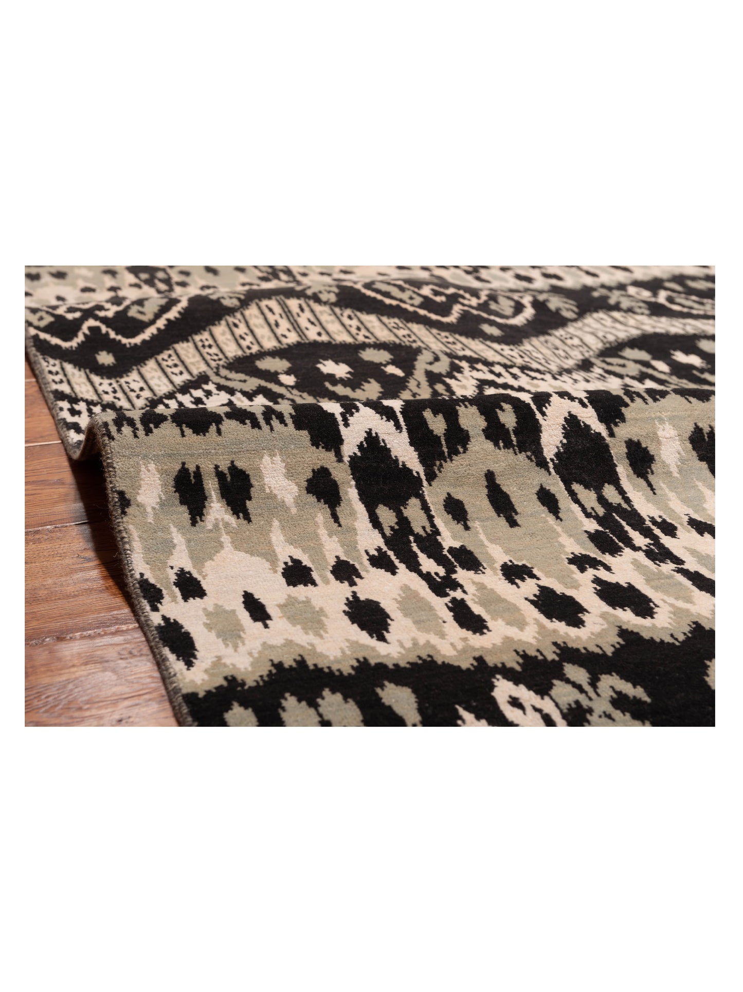 Sterling 120465 Green Ivory 8.10x12.5 Hand Knotted Rug