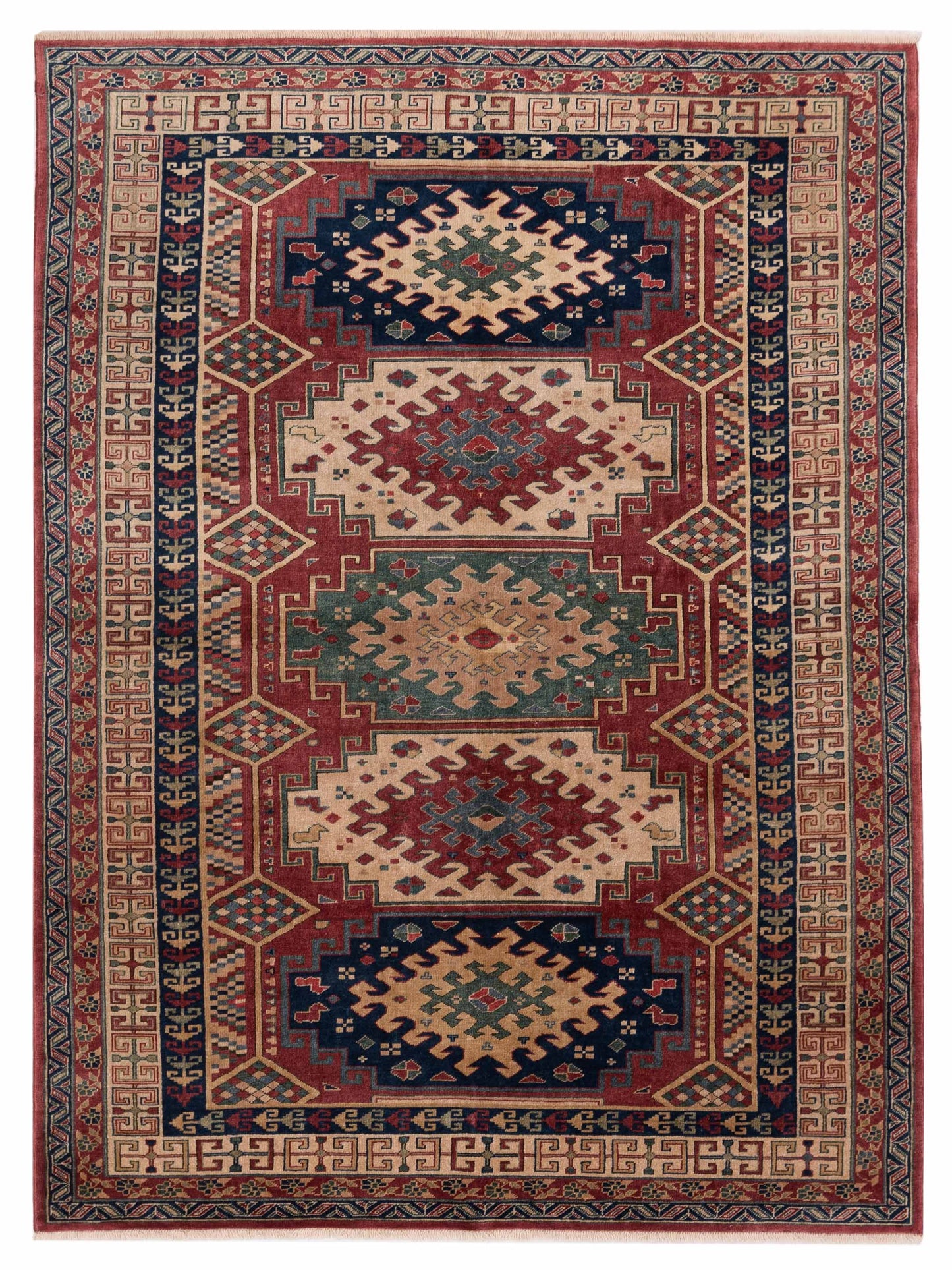 Pasha Turkish Shirwan  Rust Ivory Traditional