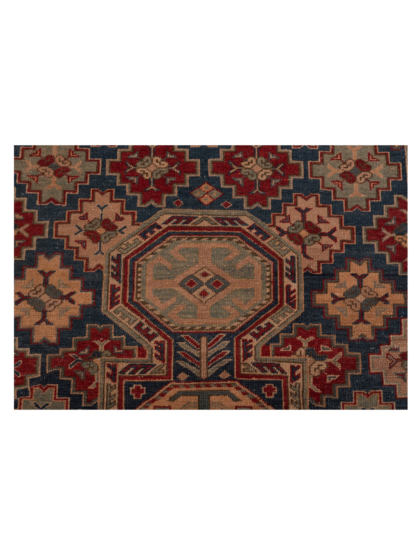 Turkish Shirwan 120651 Navy Red 4.1x6.5 Hand Knotted Rug
