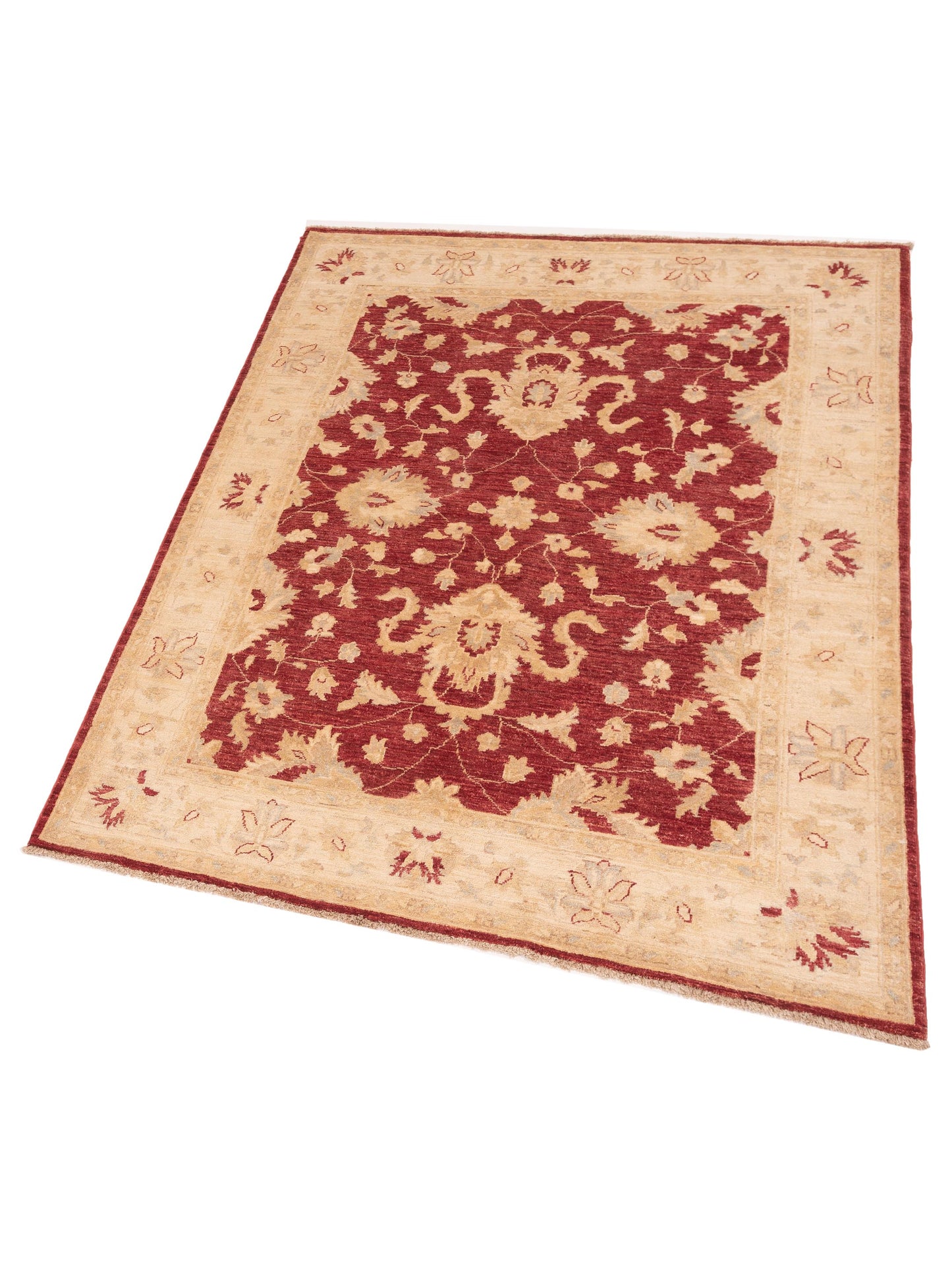 Sultan 121712 Red Ivory 4.11x6.7 Hand Knotted Rug