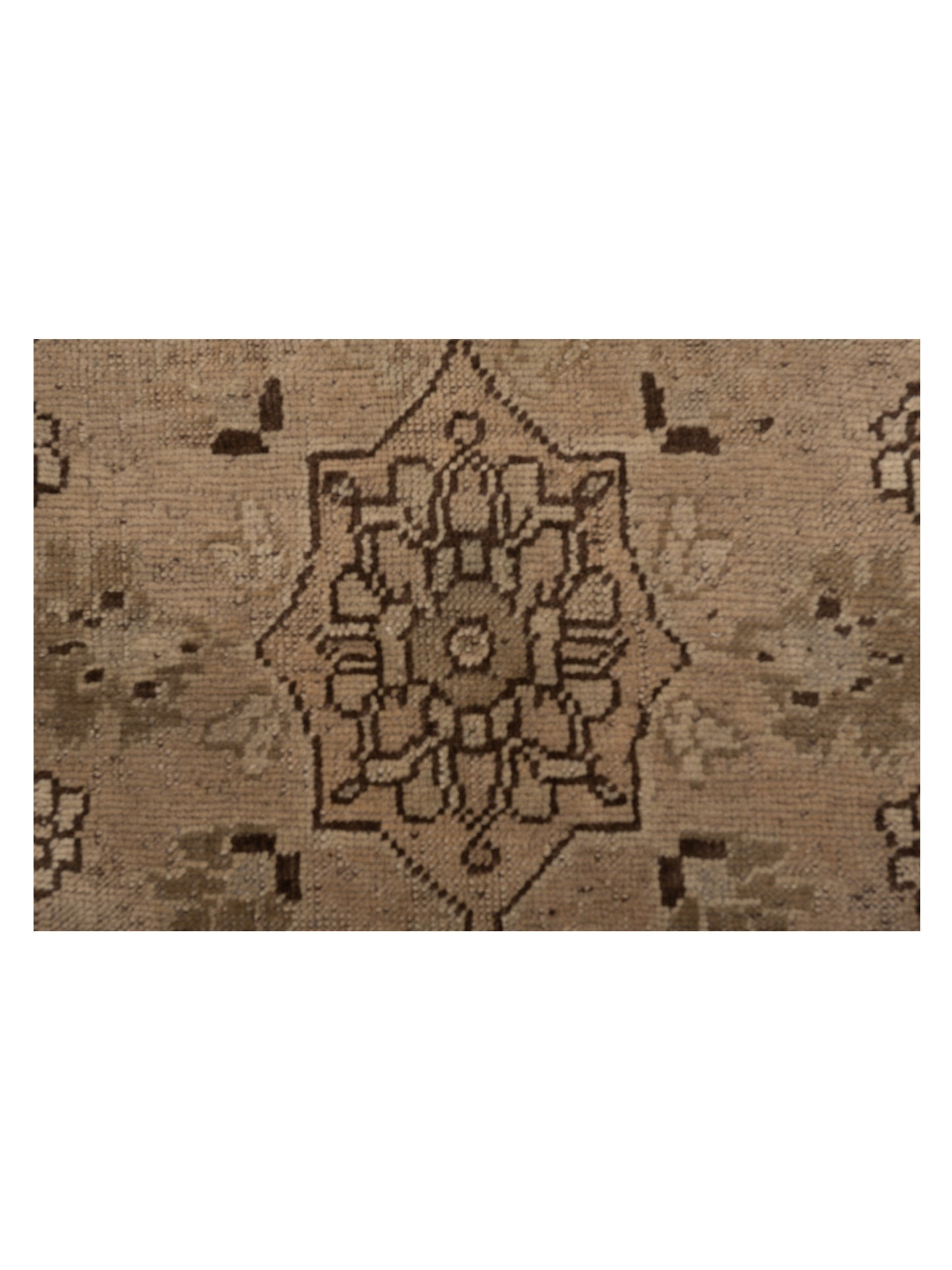 Old Anatolian 121866 Brown 5.4x9.1 Hand Knotted Rug