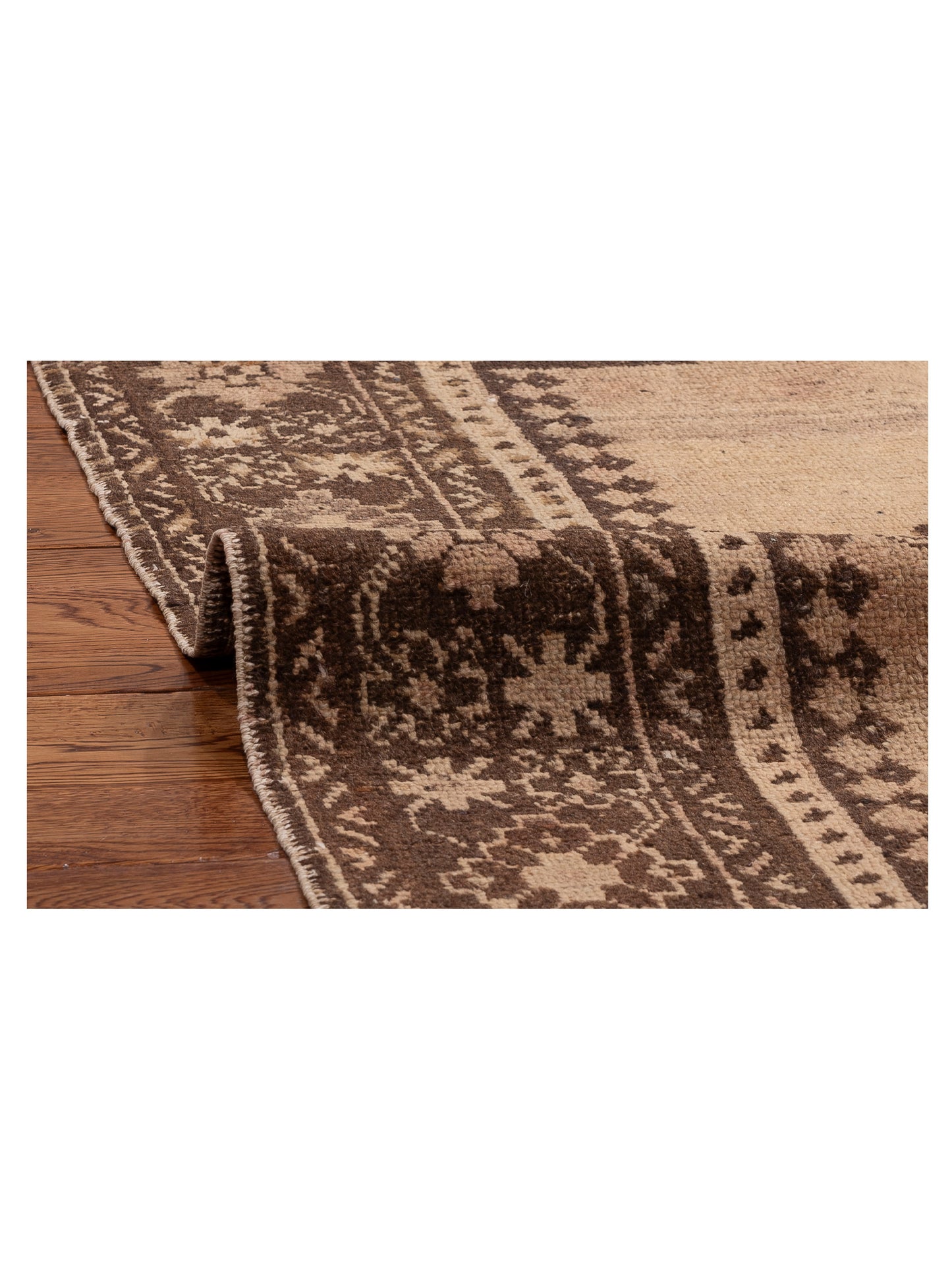 Old Anatolian 121914 Beige Brown 4.9x8 Hand Knotted Rug