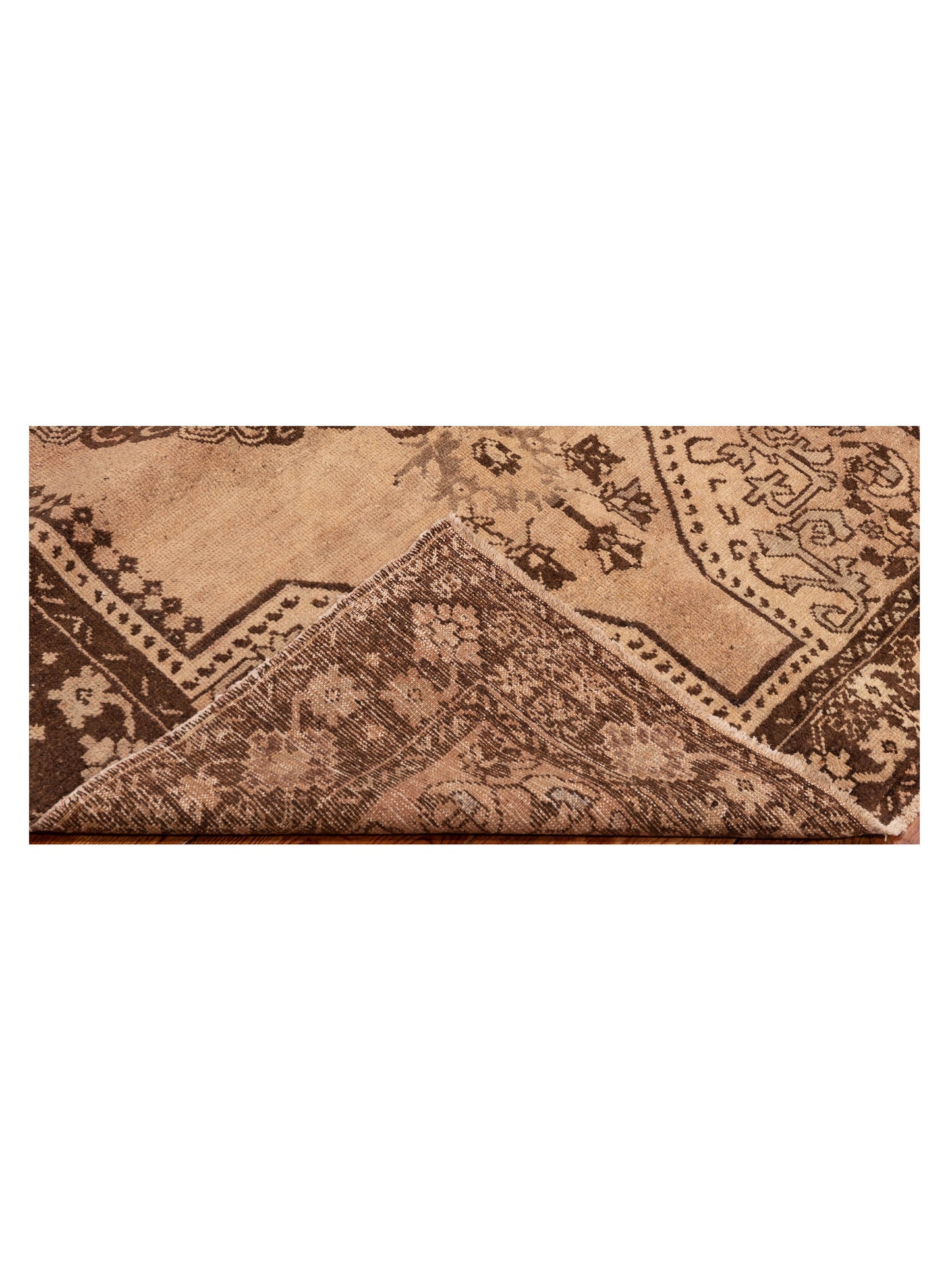 Old Anatolian 121914 Beige Brown 4.9x8 Hand Knotted Rug