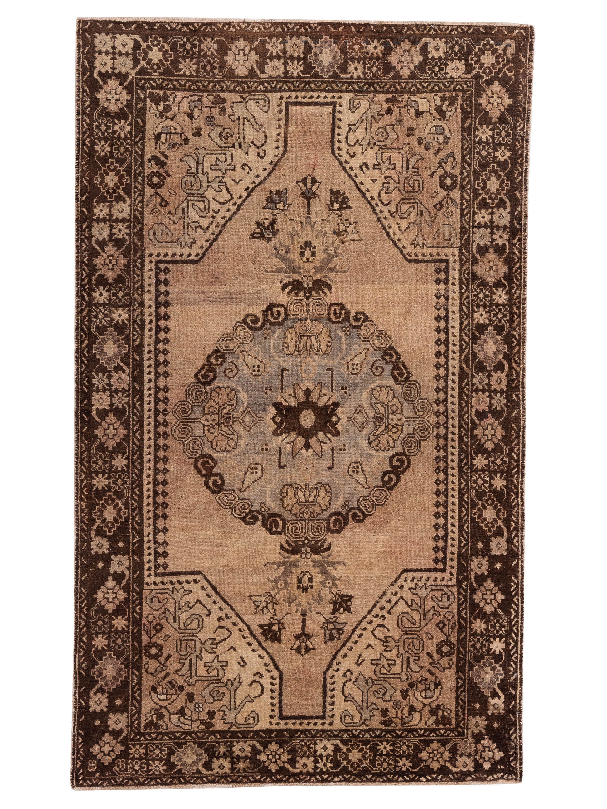 Pasha Old Anatolian  Beige Brown Traditional