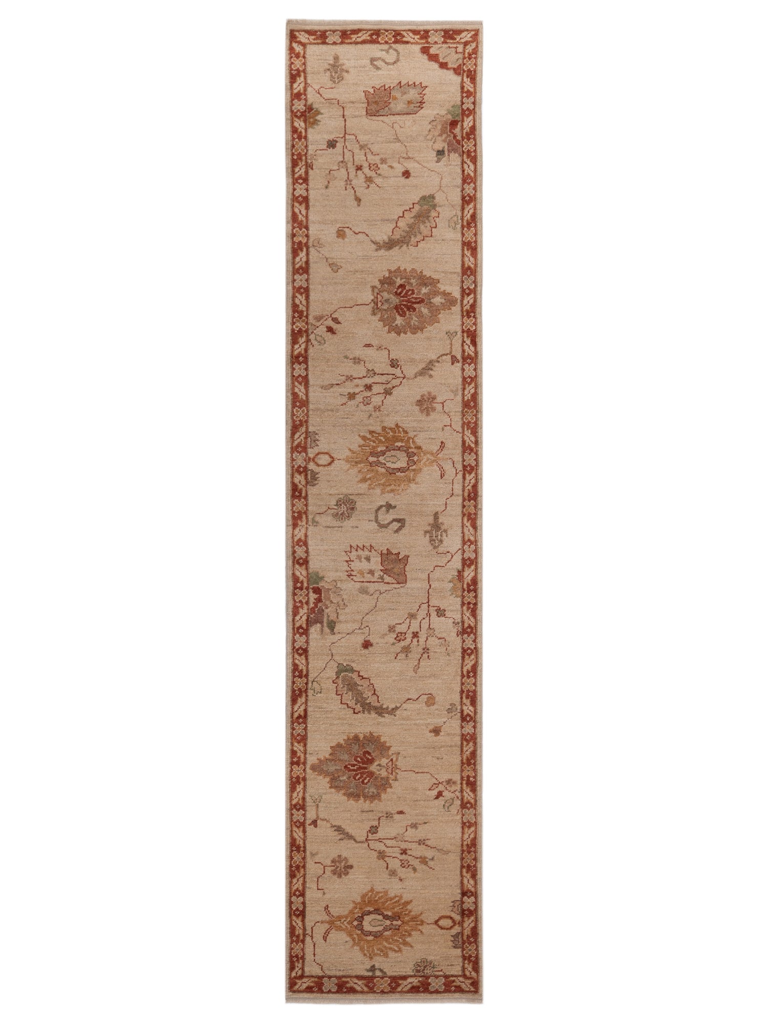 Anadol Angora Oushak  Ivory Rust Traditional