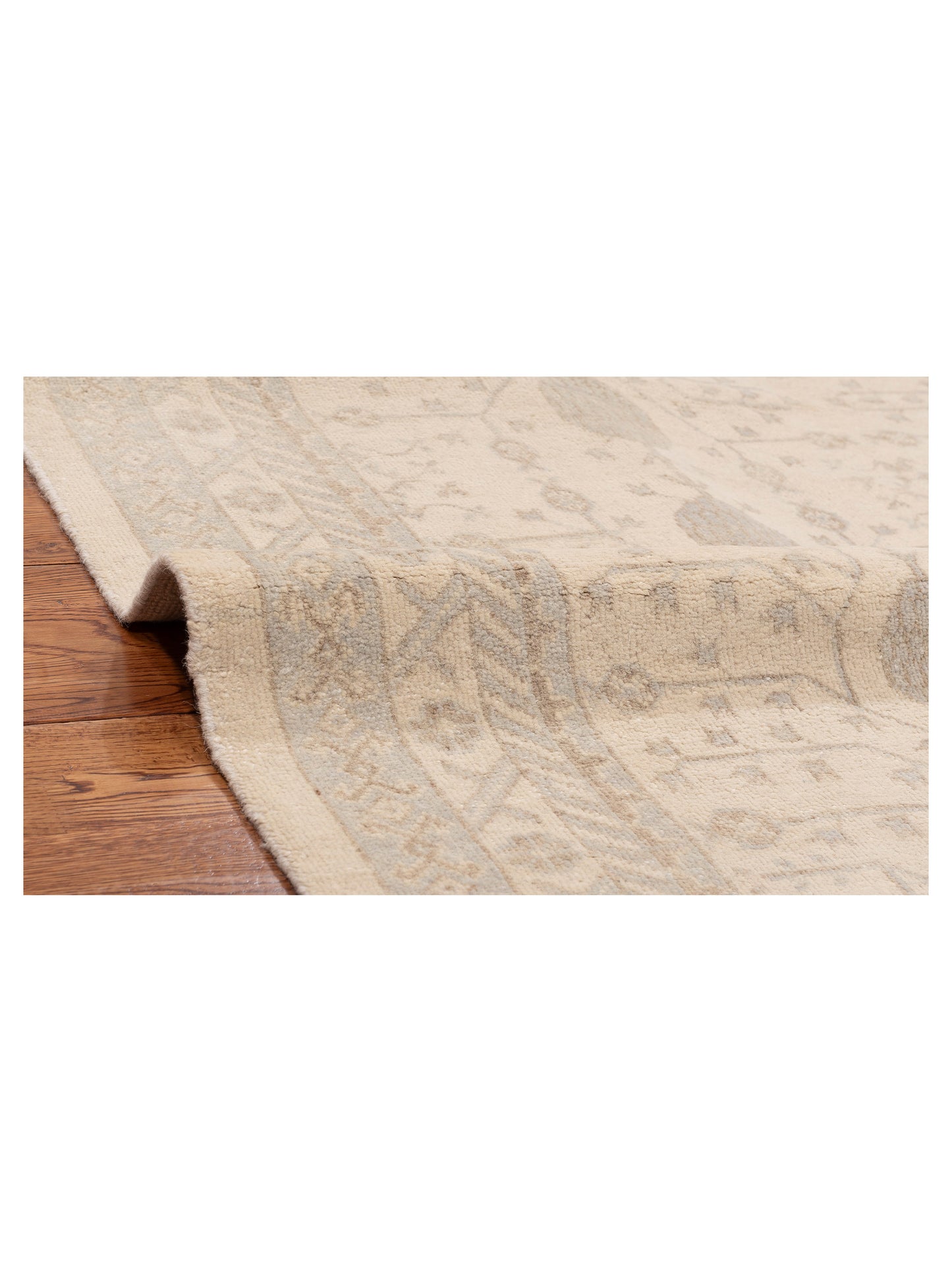 Stella 122517 Ivory Ivory 5.4x7.8 Hand Knotted Rug