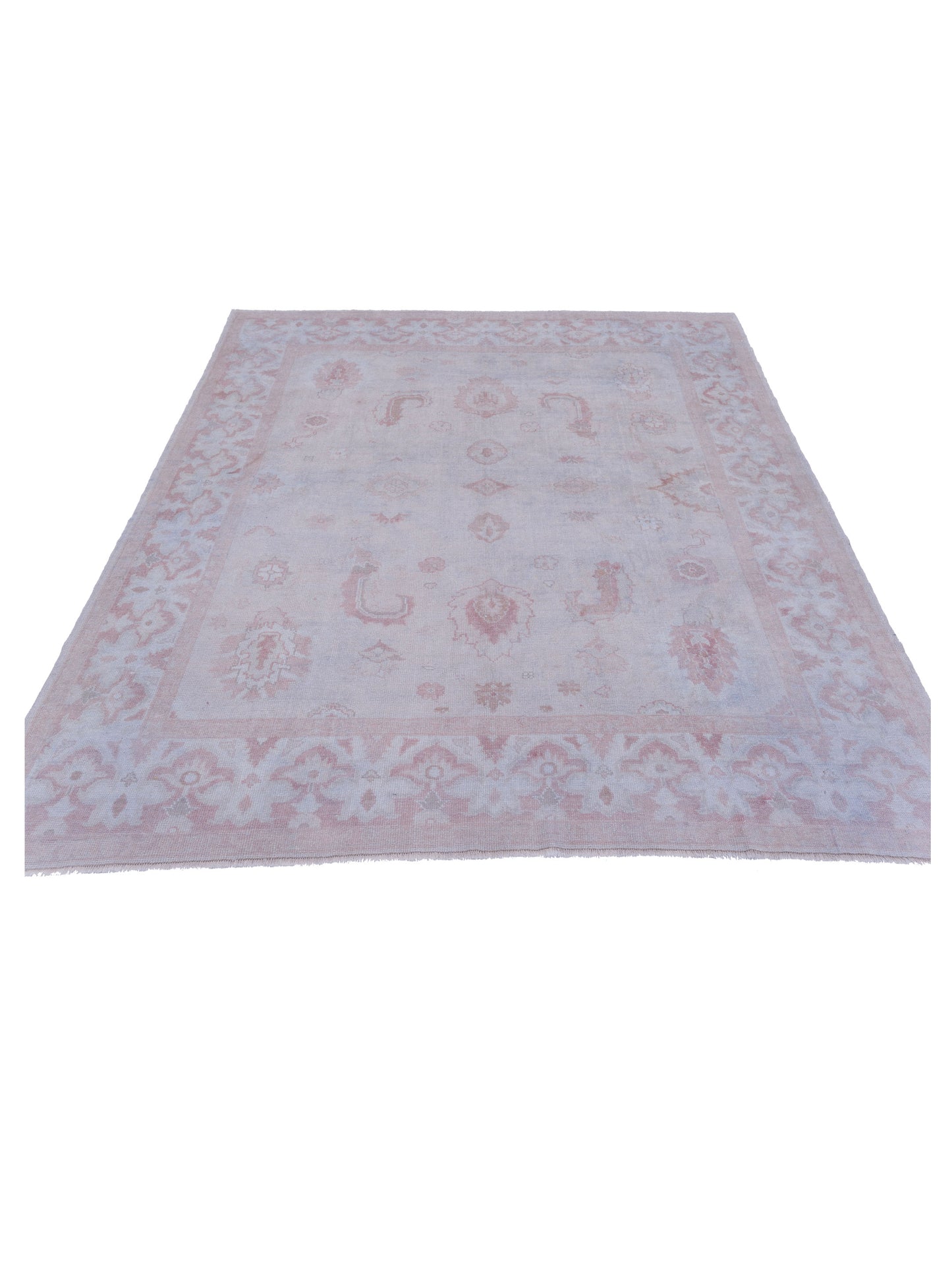 Anadol Oushak 122624 Beige Silver 8x9.2 Hand Knotted Rug