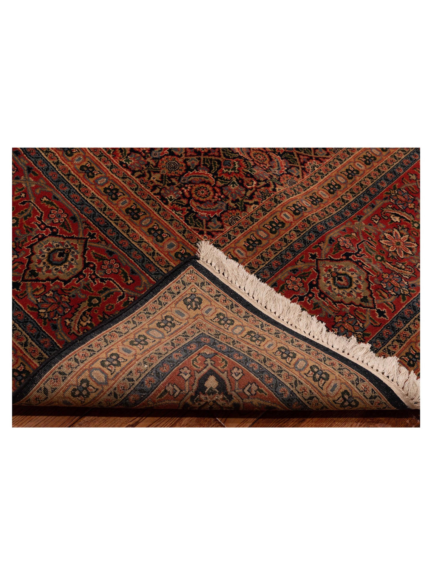 Sivas 123075 Navy Orange 9.3x11.11 Hand Knotted Rug