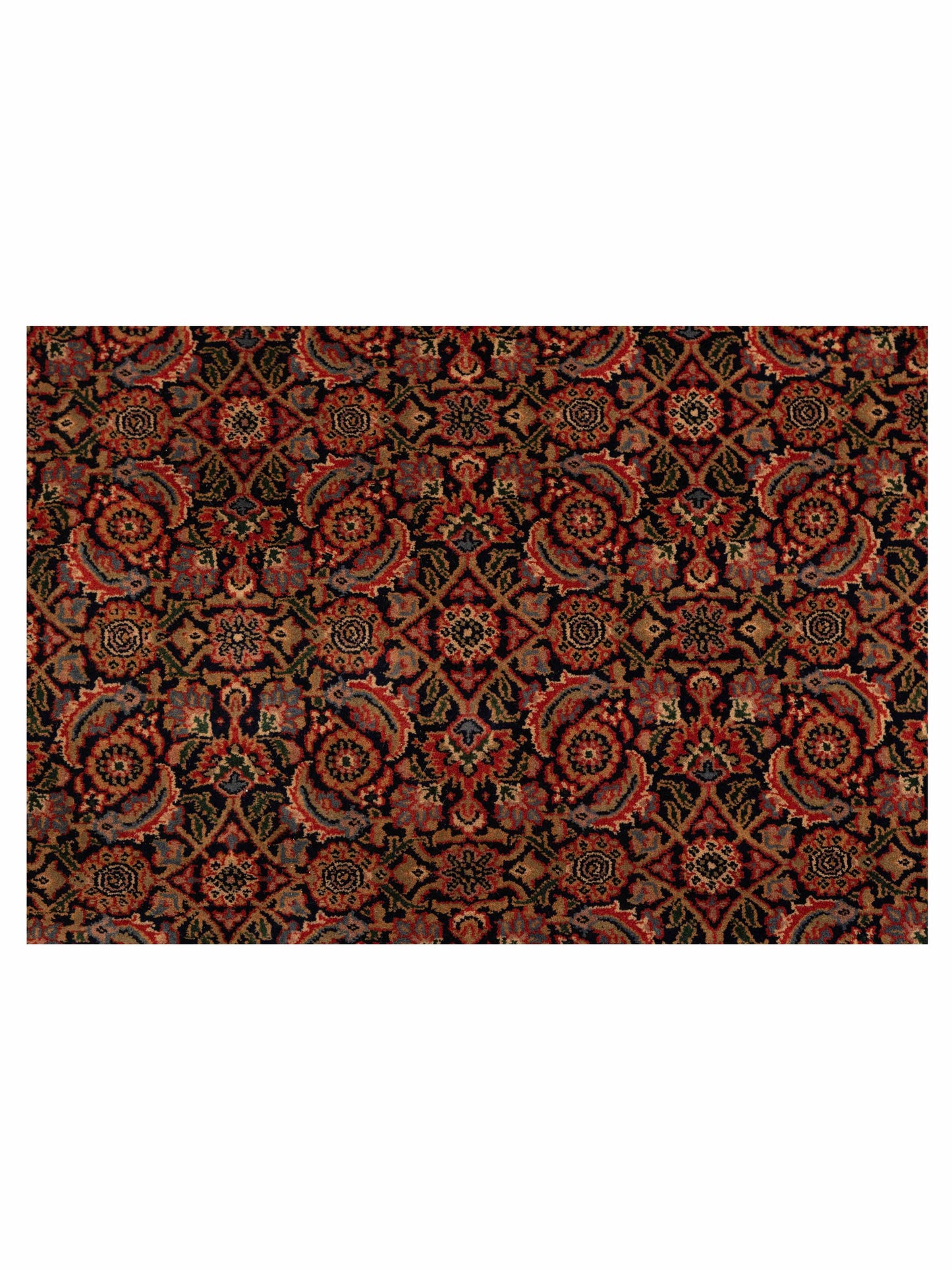 Sivas 123075 Navy Orange 9.3x11.11 Hand Knotted Rug