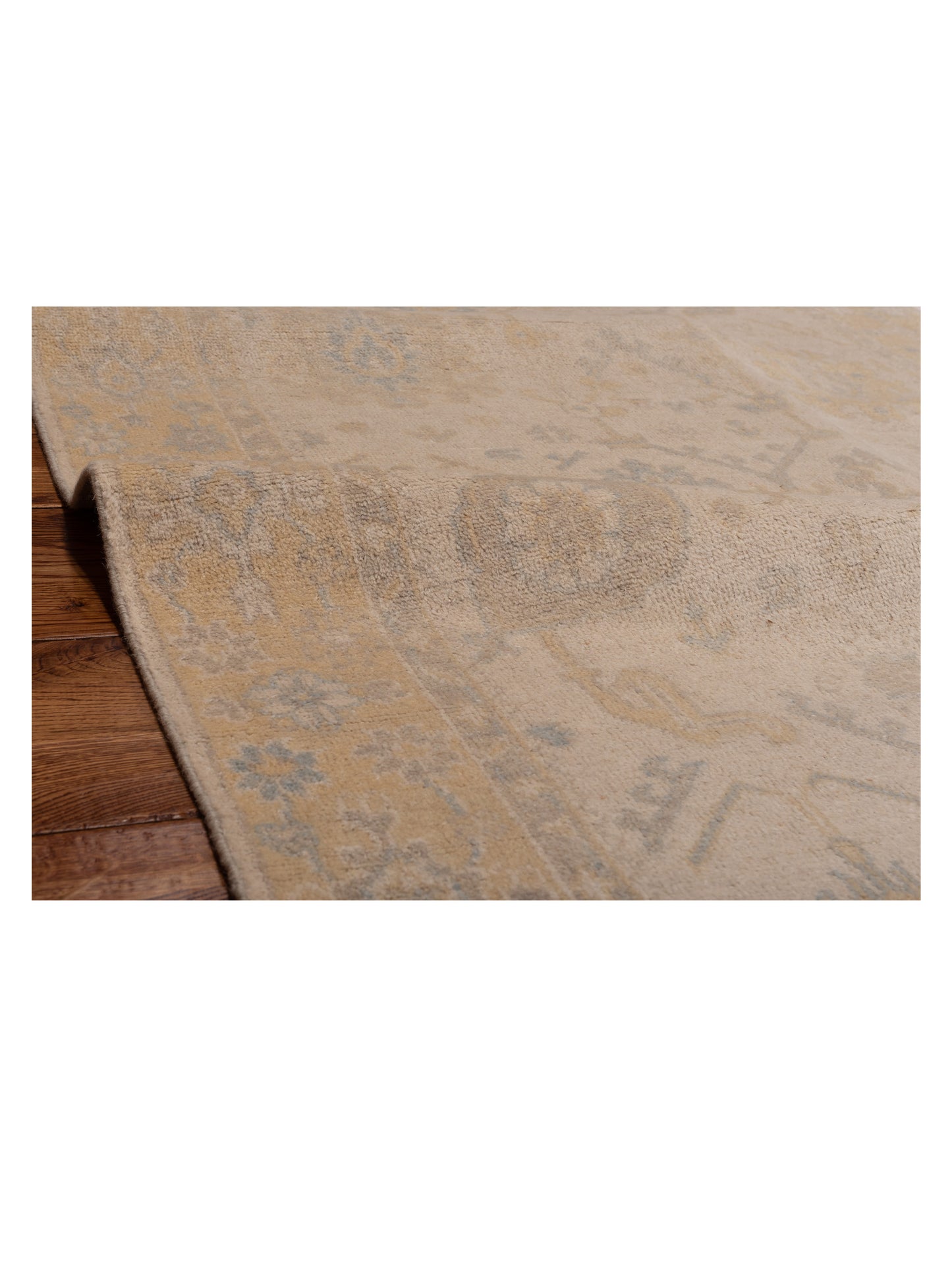 Evren 123441 Silver Gold 4x5.11 Hand Knotted Rug