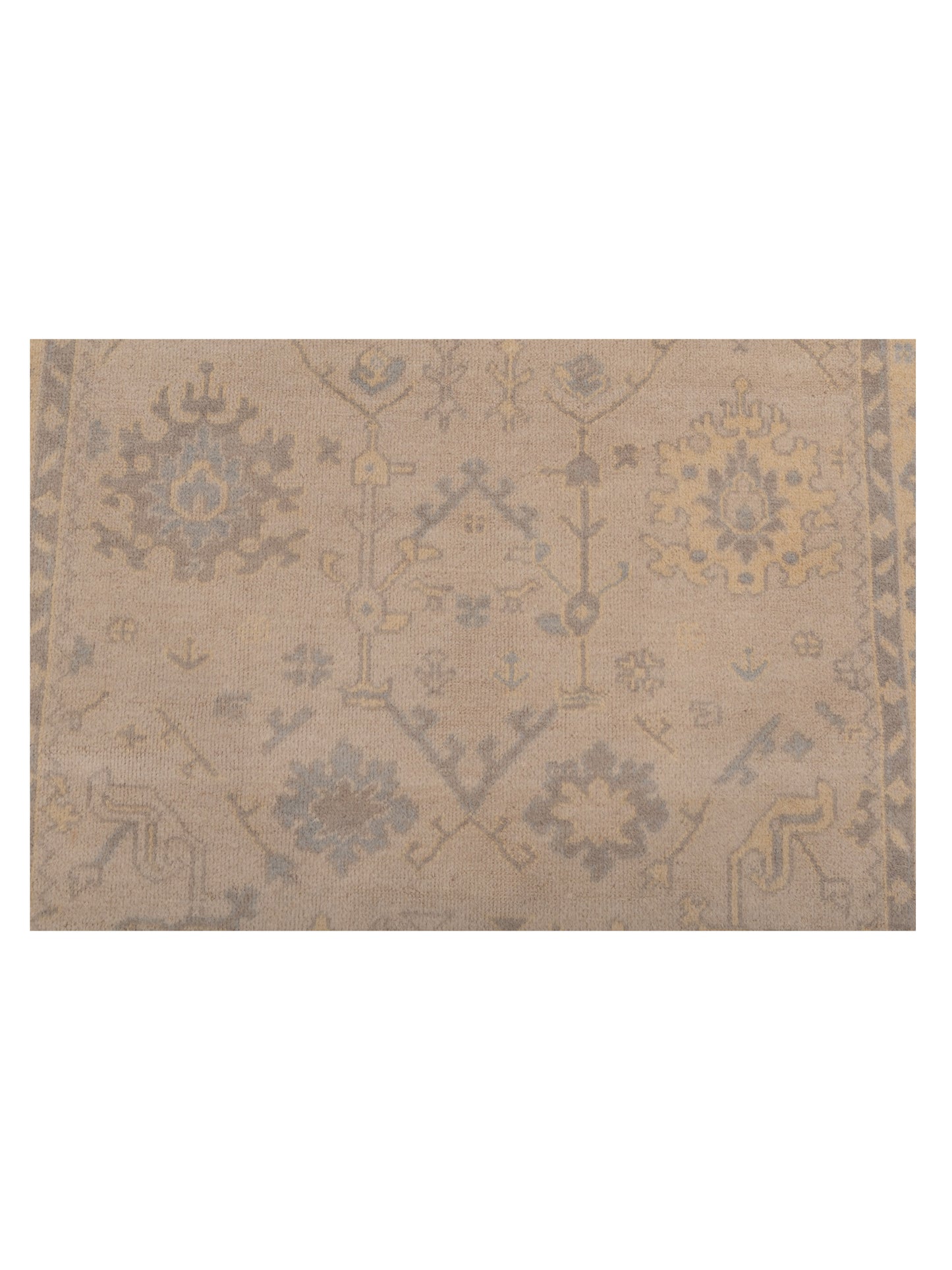 Evren 123442 Silver Gold 4x6 Hand Knotted Rug