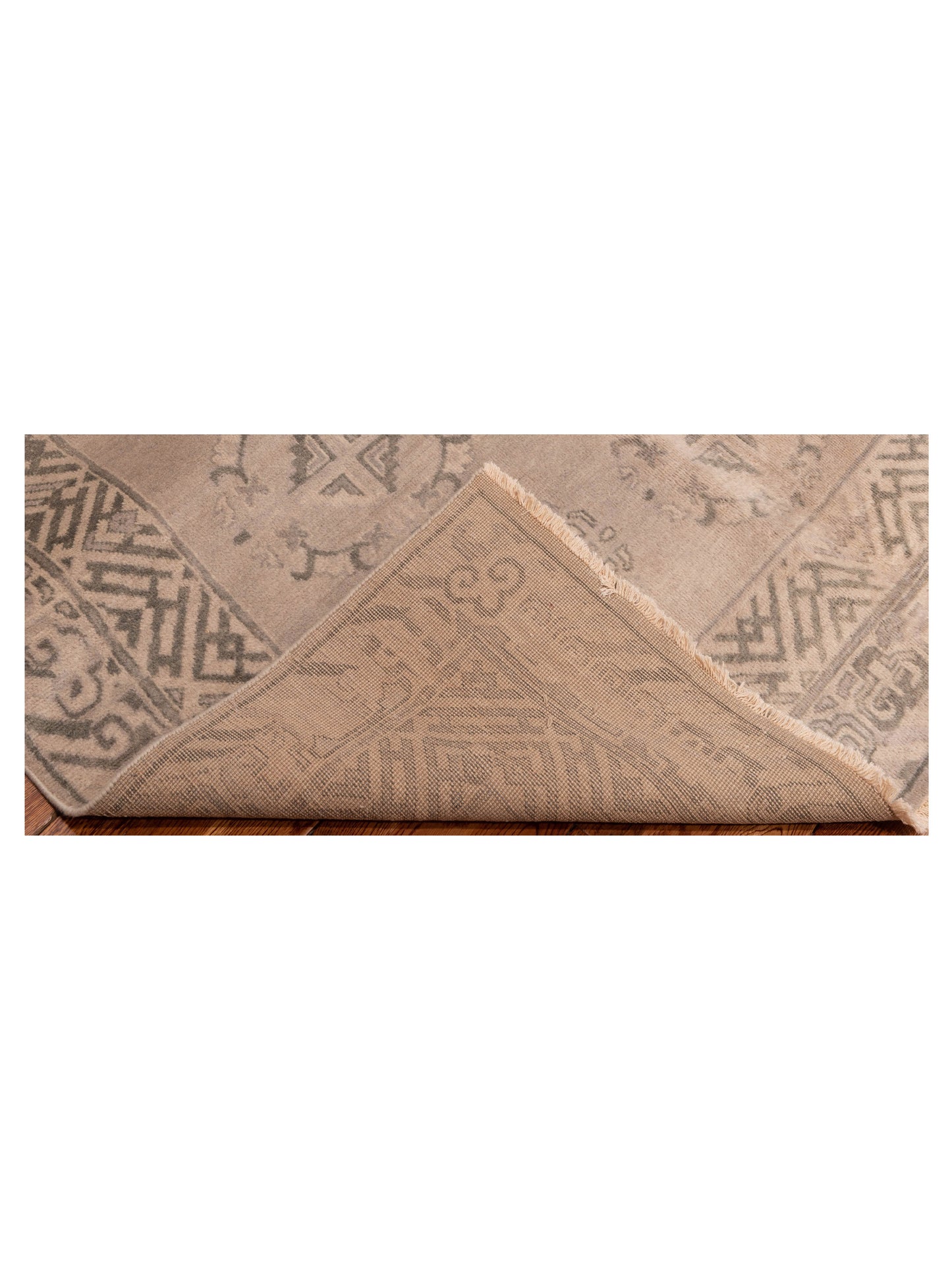 Evren 123466 Gray Green 6.1x8.10 Hand Knotted Rug