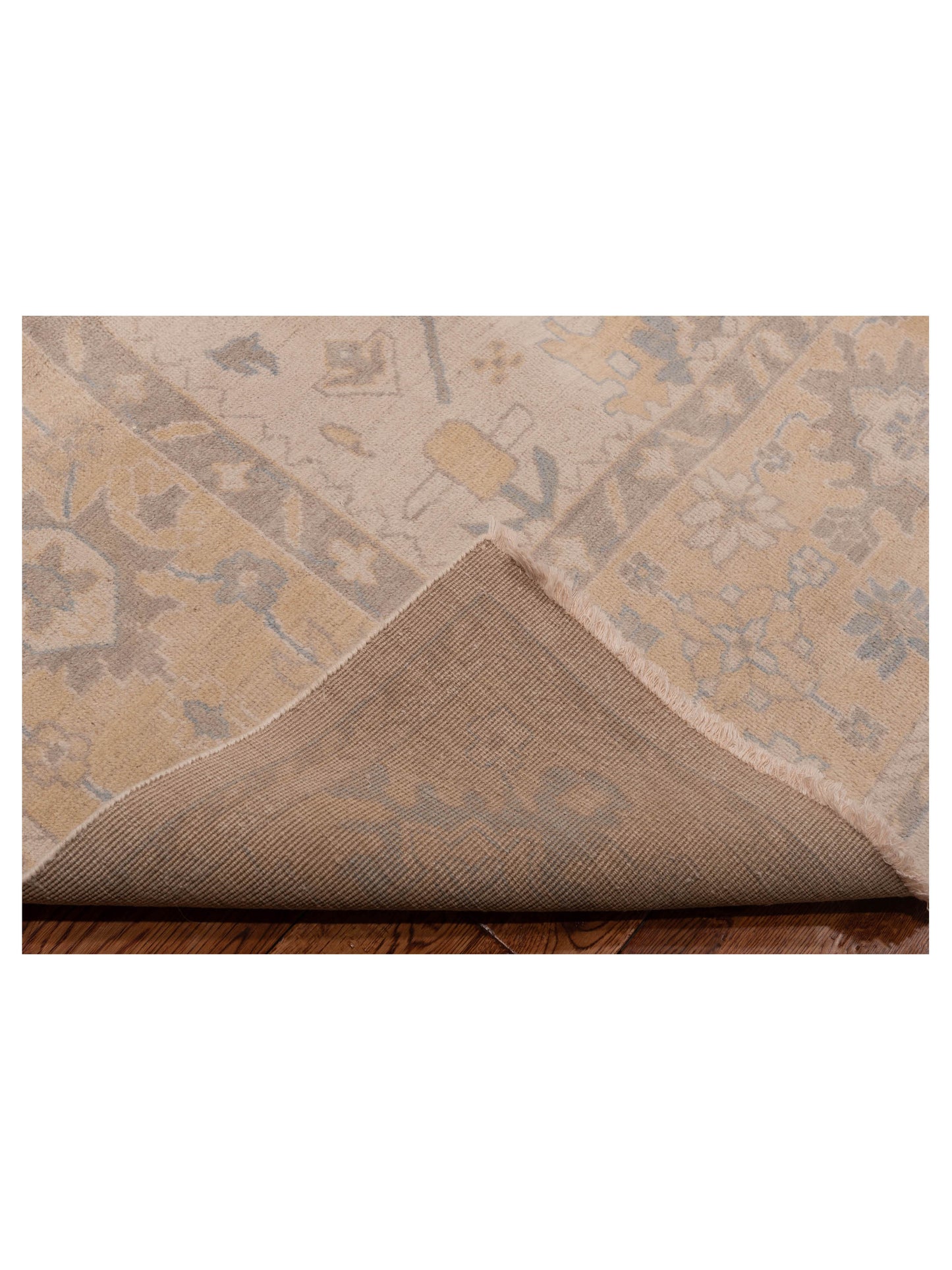 Evren 123477 Cream Gold 8.10x12 Hand Knotted Rug
