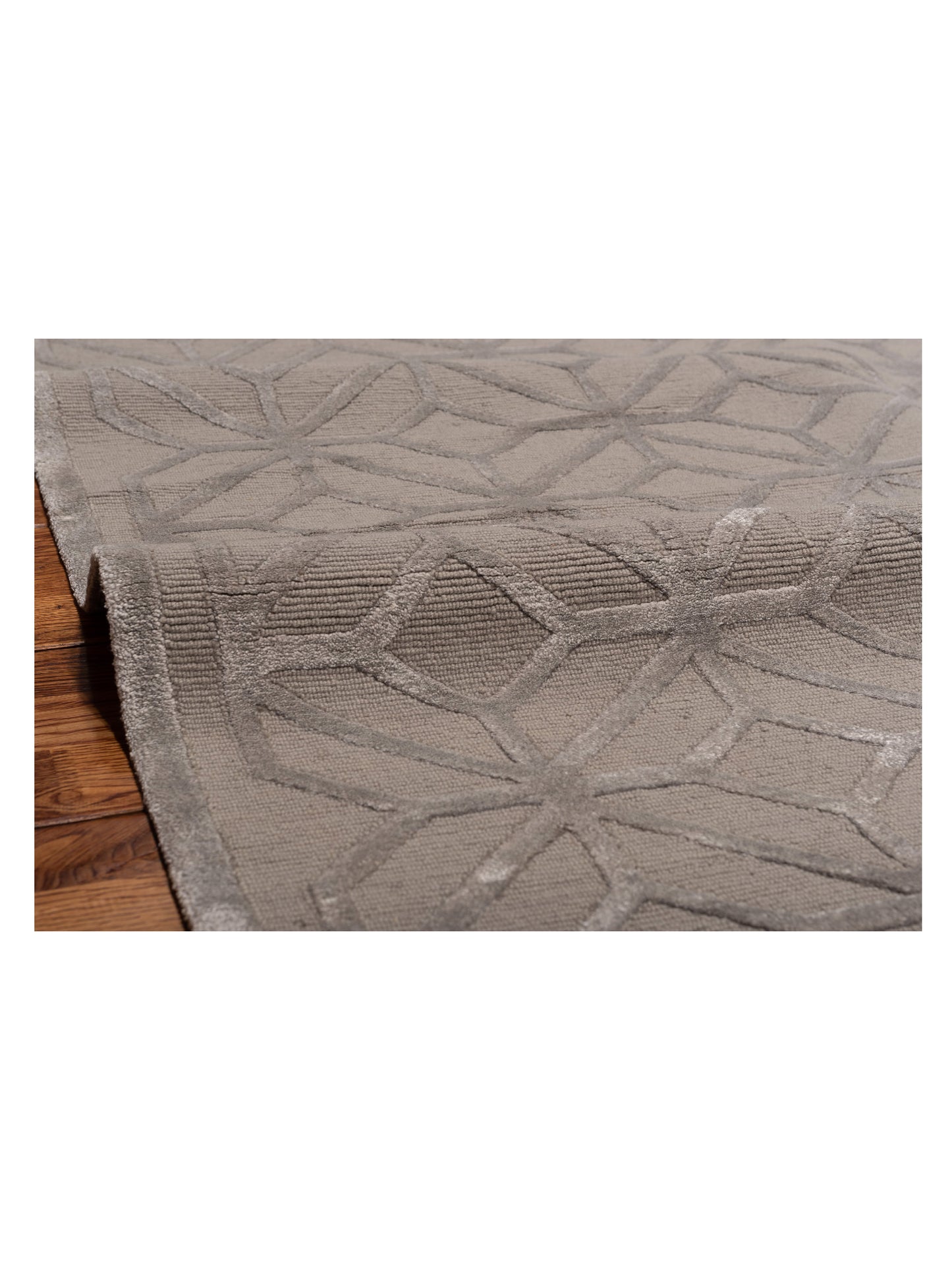 Tibetino 124228 Gray 8.1x9.11 Hand Knotted Rug