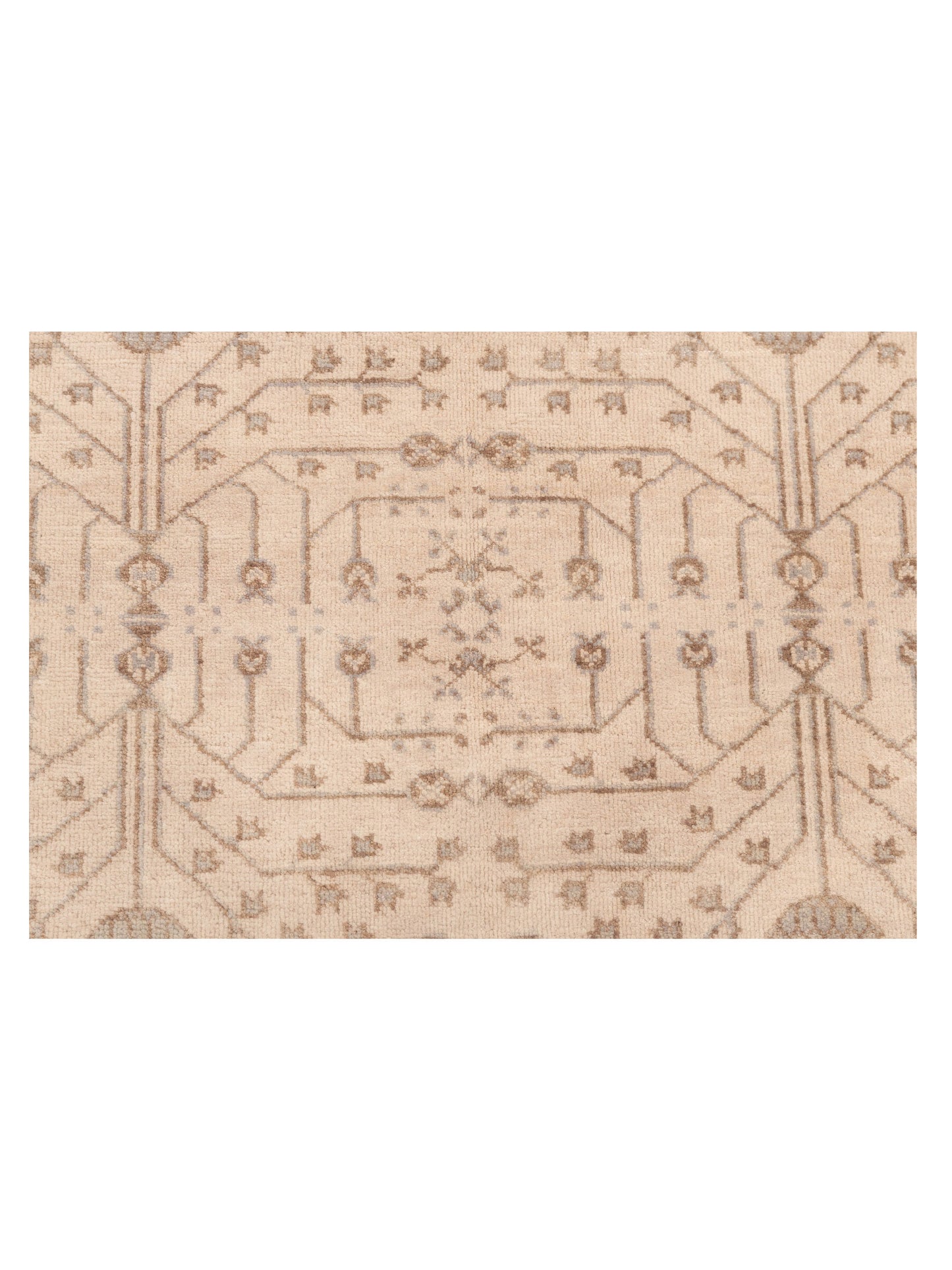 Stella 124384 Ivory Ivory 5.2x8 Hand Knotted Rug