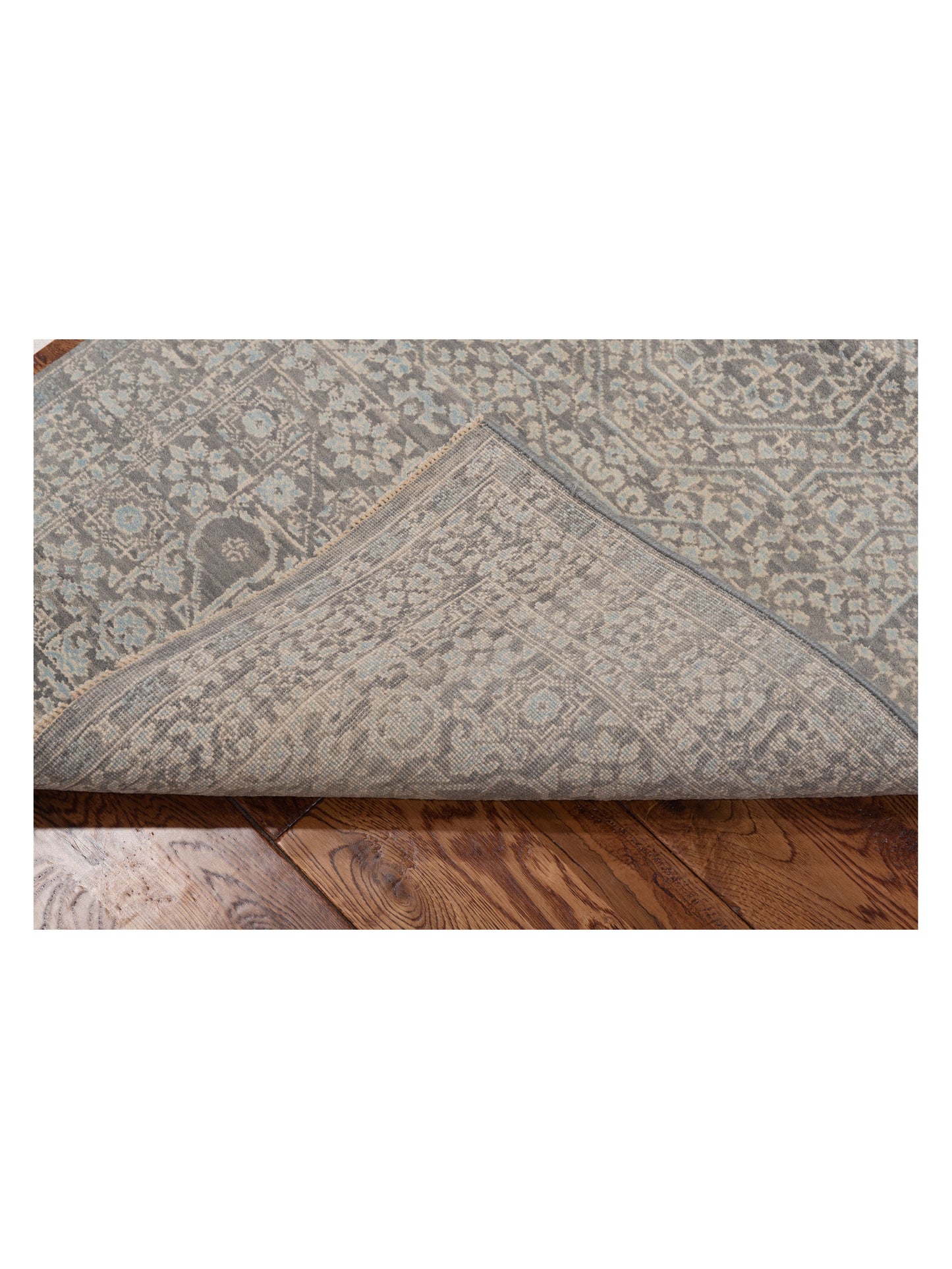 Laila 125113 Gray 2.7x10.1 Hand Knotted Rug