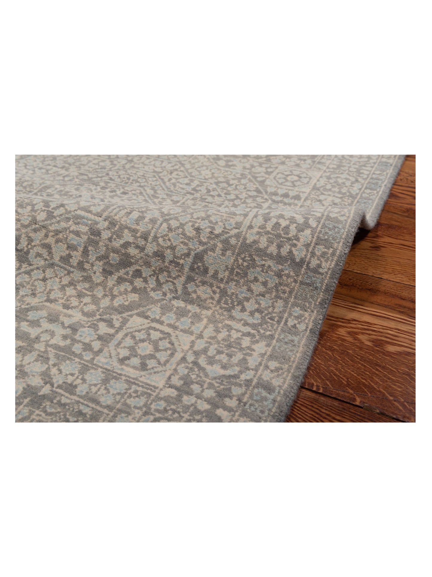 Laila 125113 Gray 2.7x10.1 Hand Knotted Rug